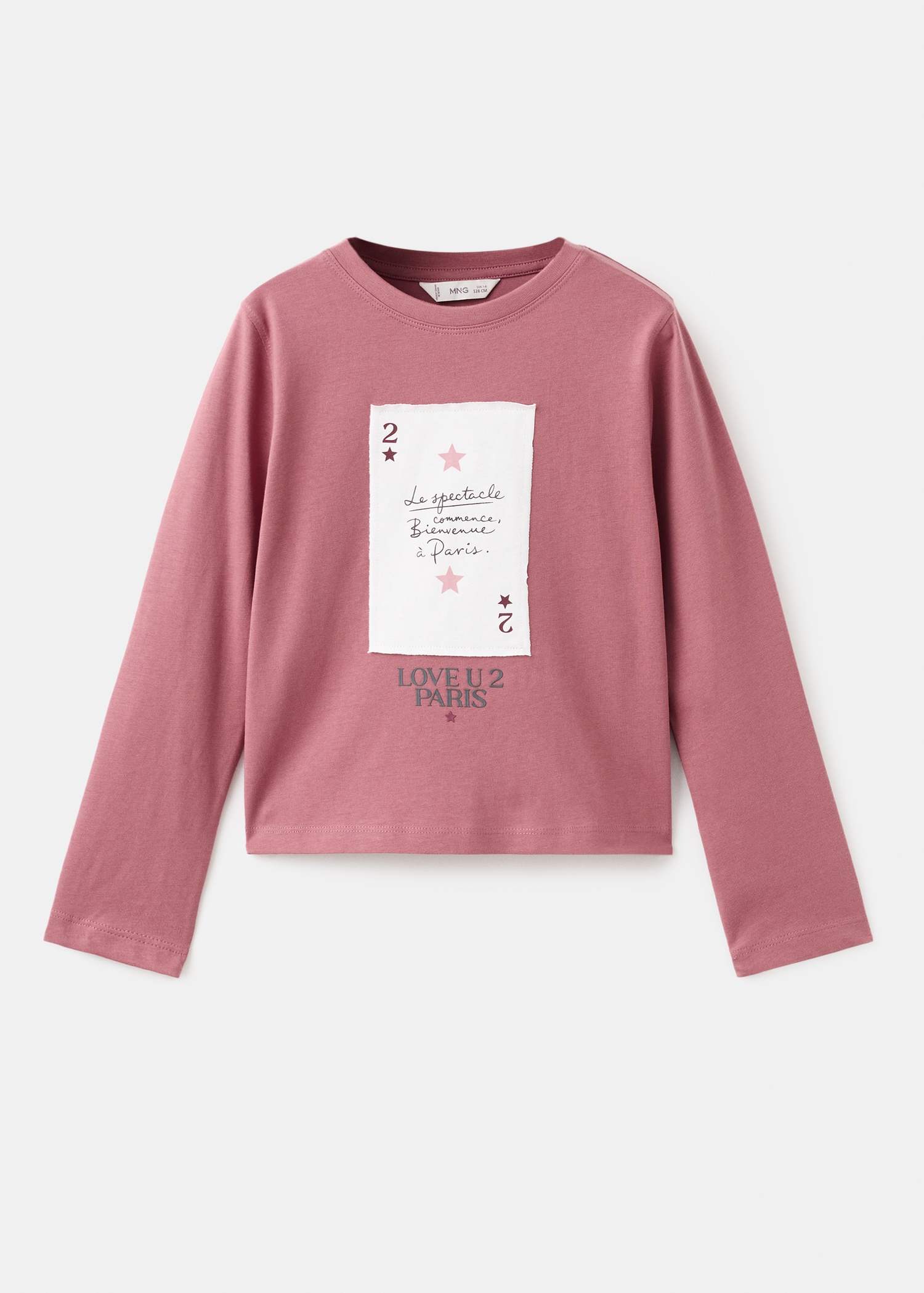Embroidered cotton T-shirt - Article without model