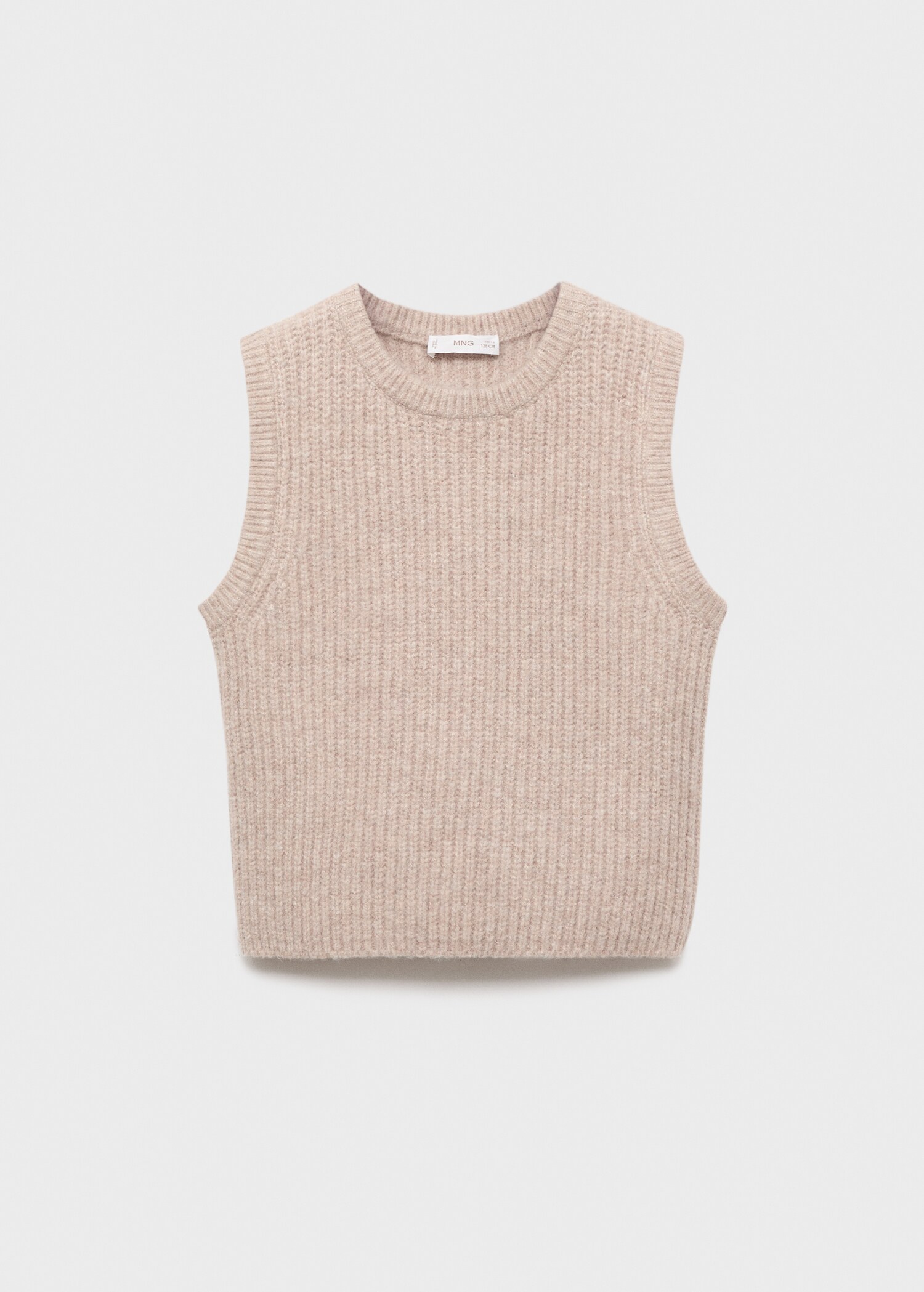 Gilet maille côtelée - Article sans modèle
