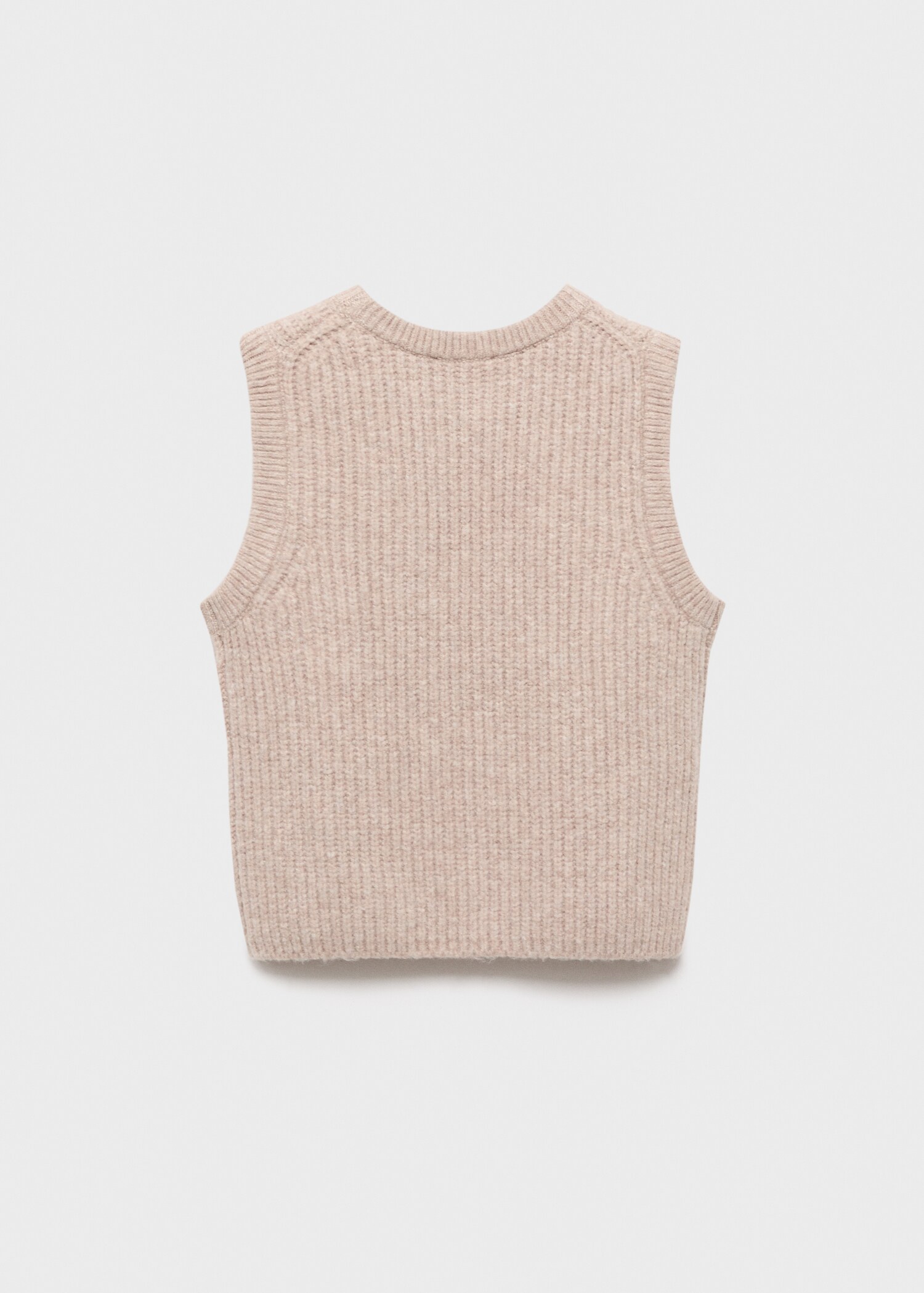 Gilet maille côtelée - Verso de l’article