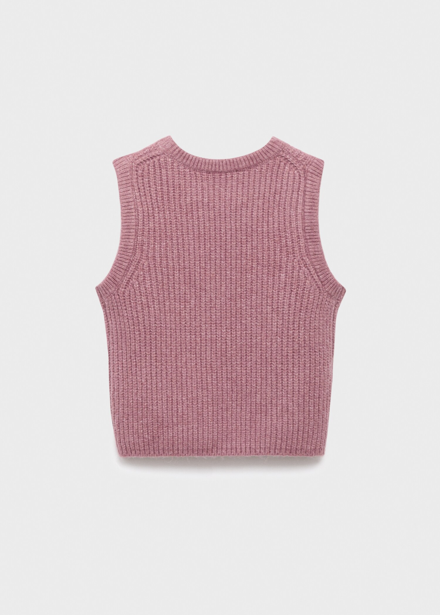 Gilet maille côtelée - Verso de l’article