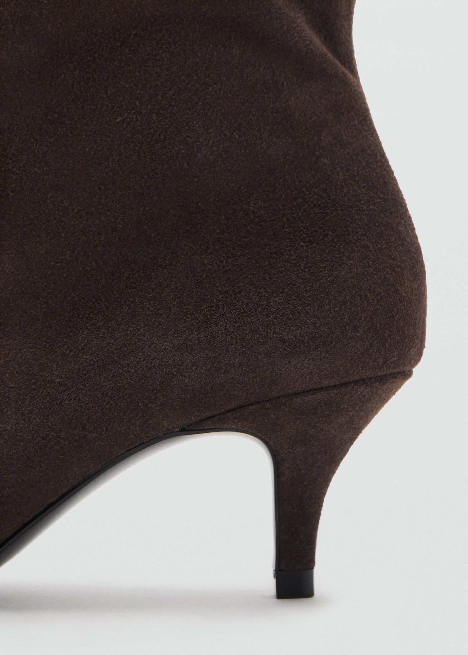 Suede ankle boot with kitten heel - Details of the article 1