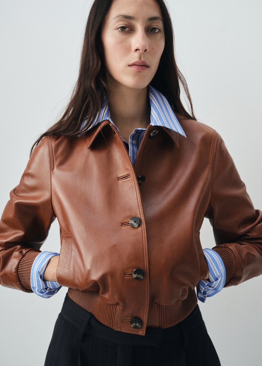 Chaqueta bomber 100% piel
