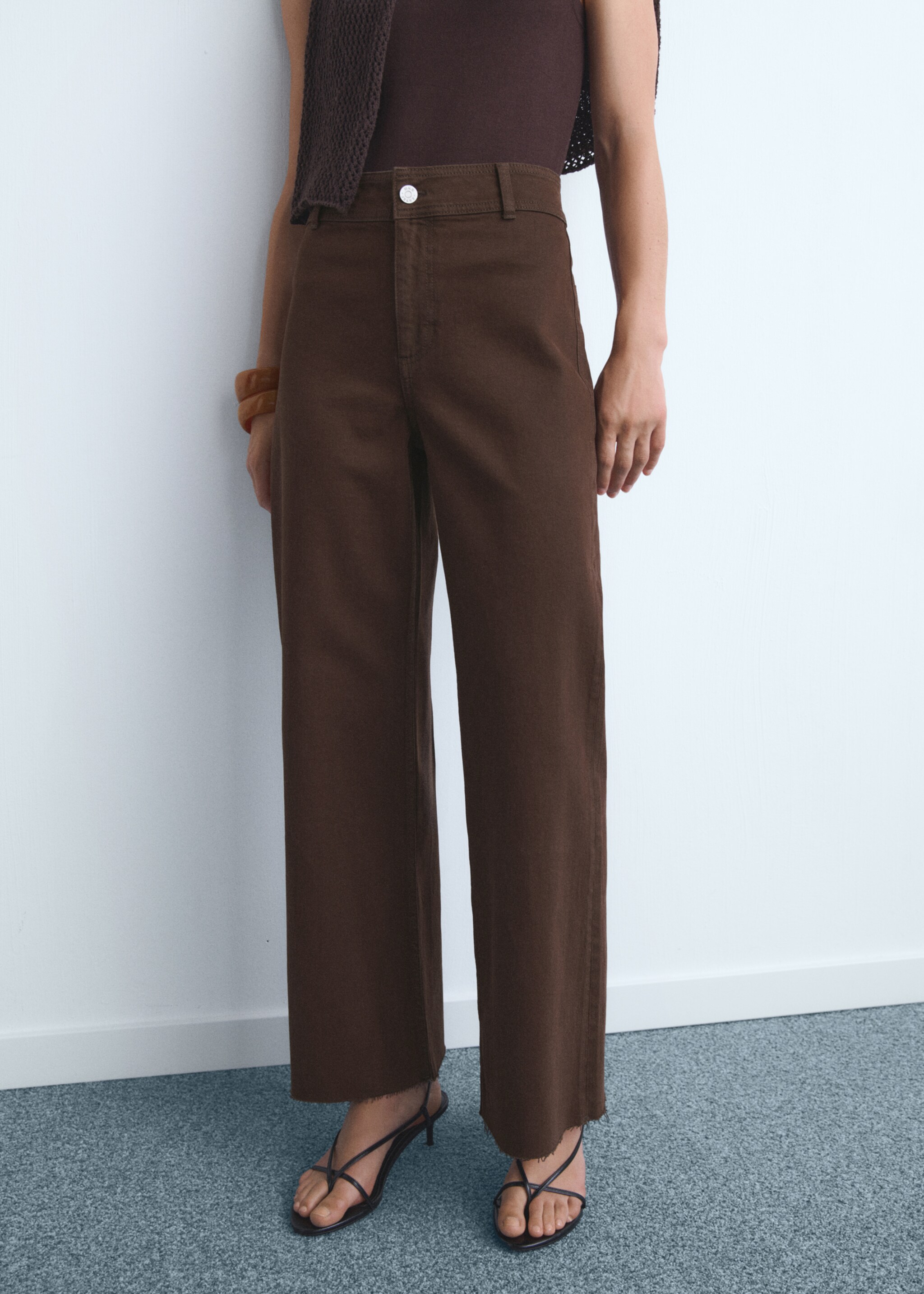 Jeans catherin - Medium plane, Chocolate. Ref: 17096349-00.