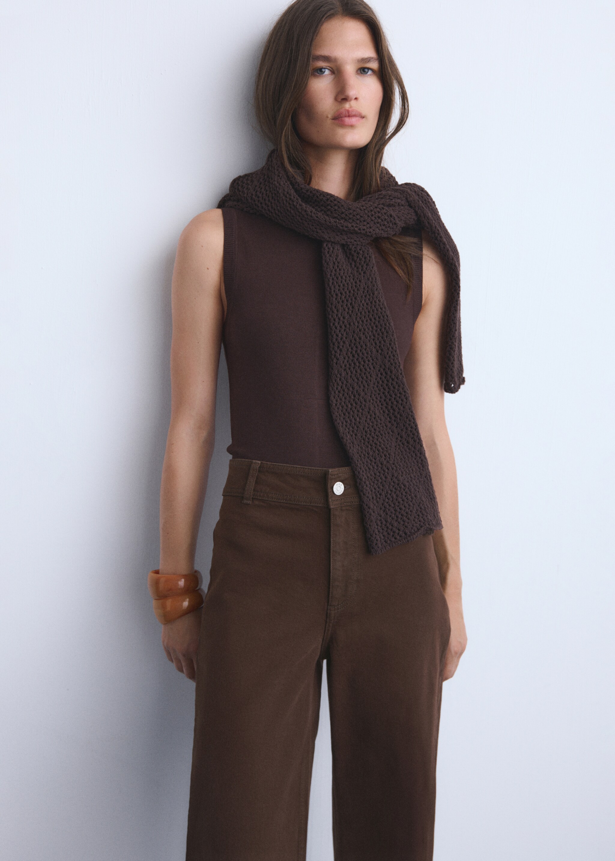 Jeans catherin - Details of the article 1, Chocolate. Ref: 17096349-00.