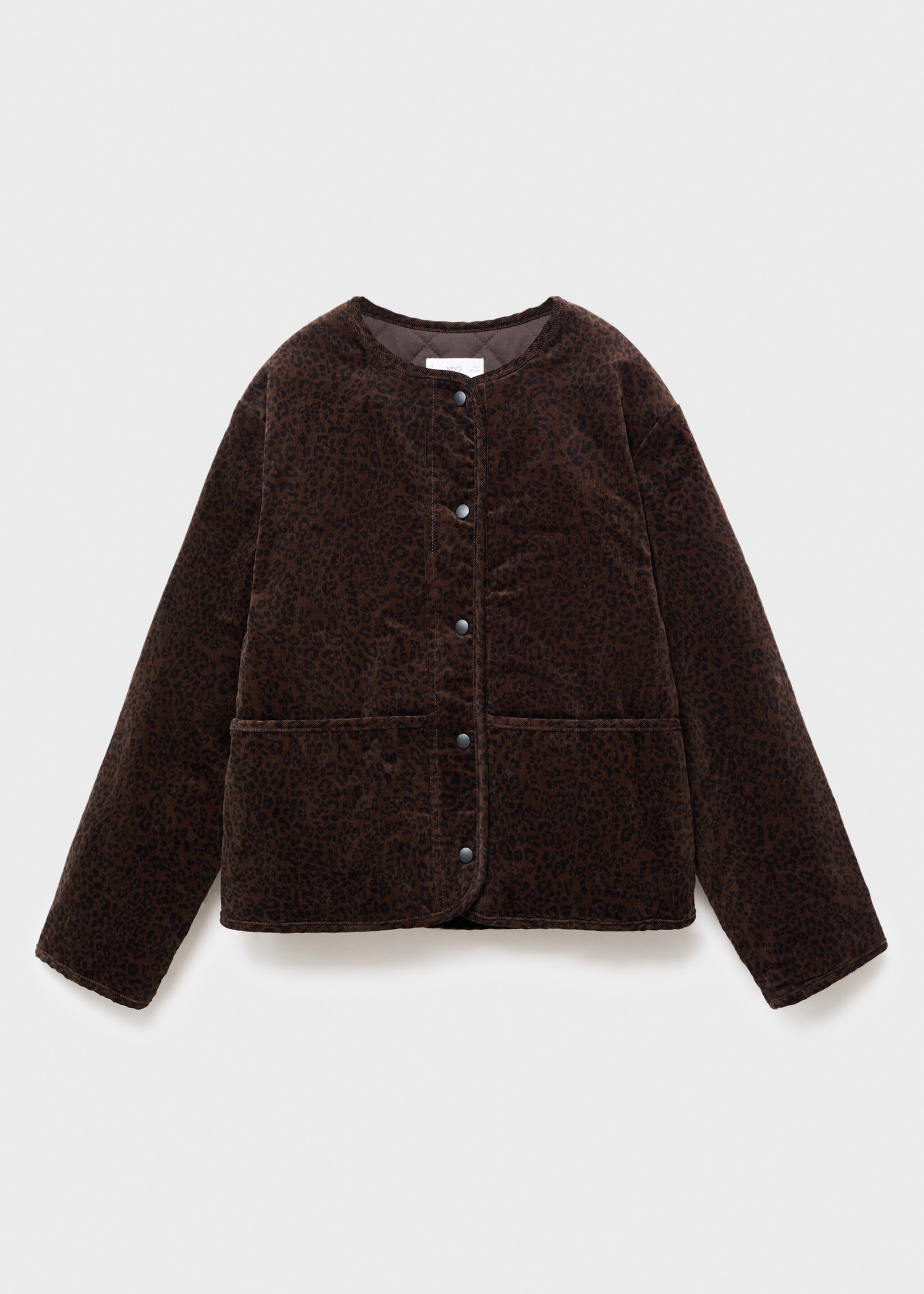 Leopard print bomber jacket - Article without model, Brown. Ref: 17096350-00.