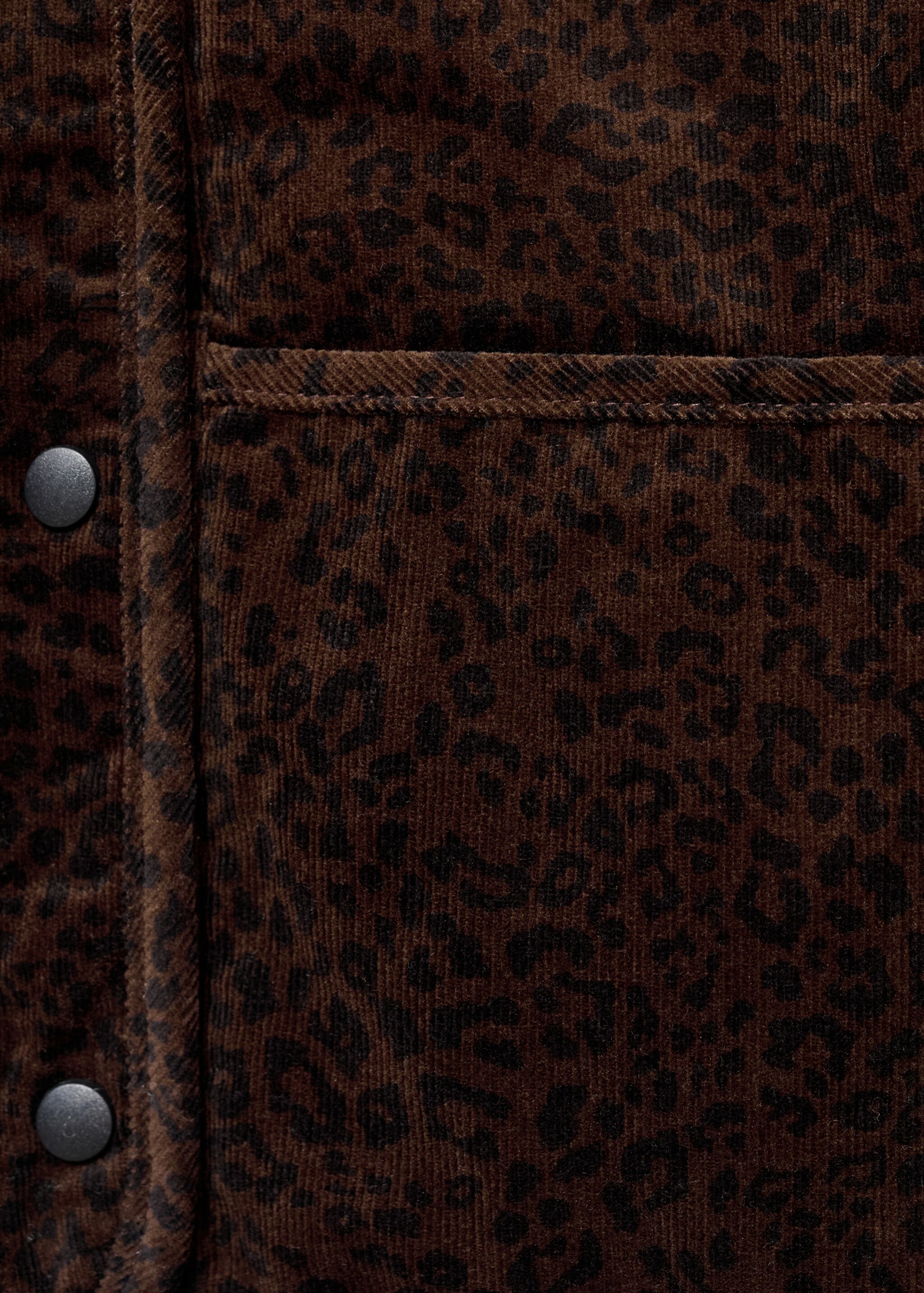 Leopard print bomber jacket - Details of the article 0, Brown. Ref: 17096350-00.