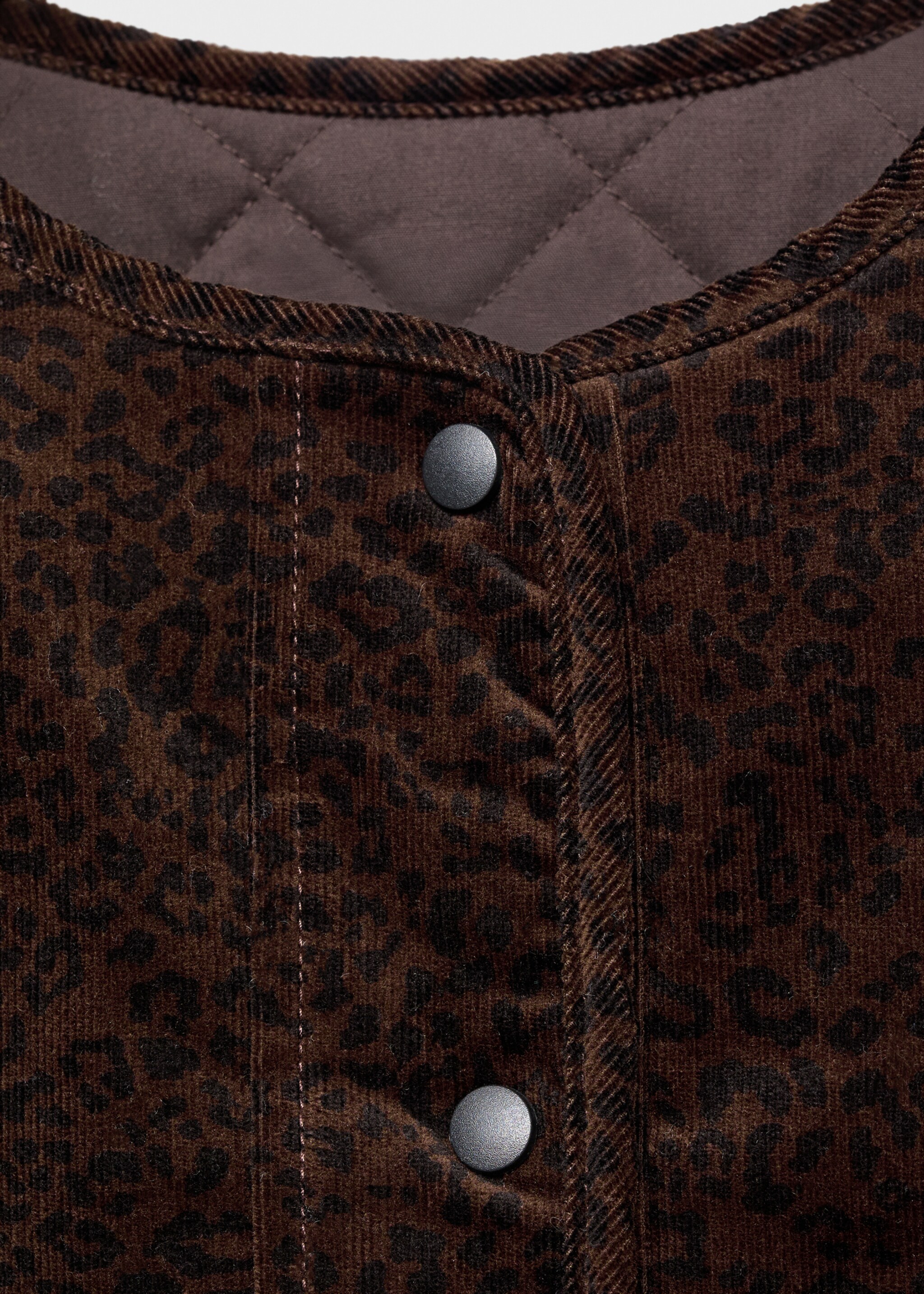Leopard print bomber jacket - Details of the article 8, Brown. Ref: 17096350-00.