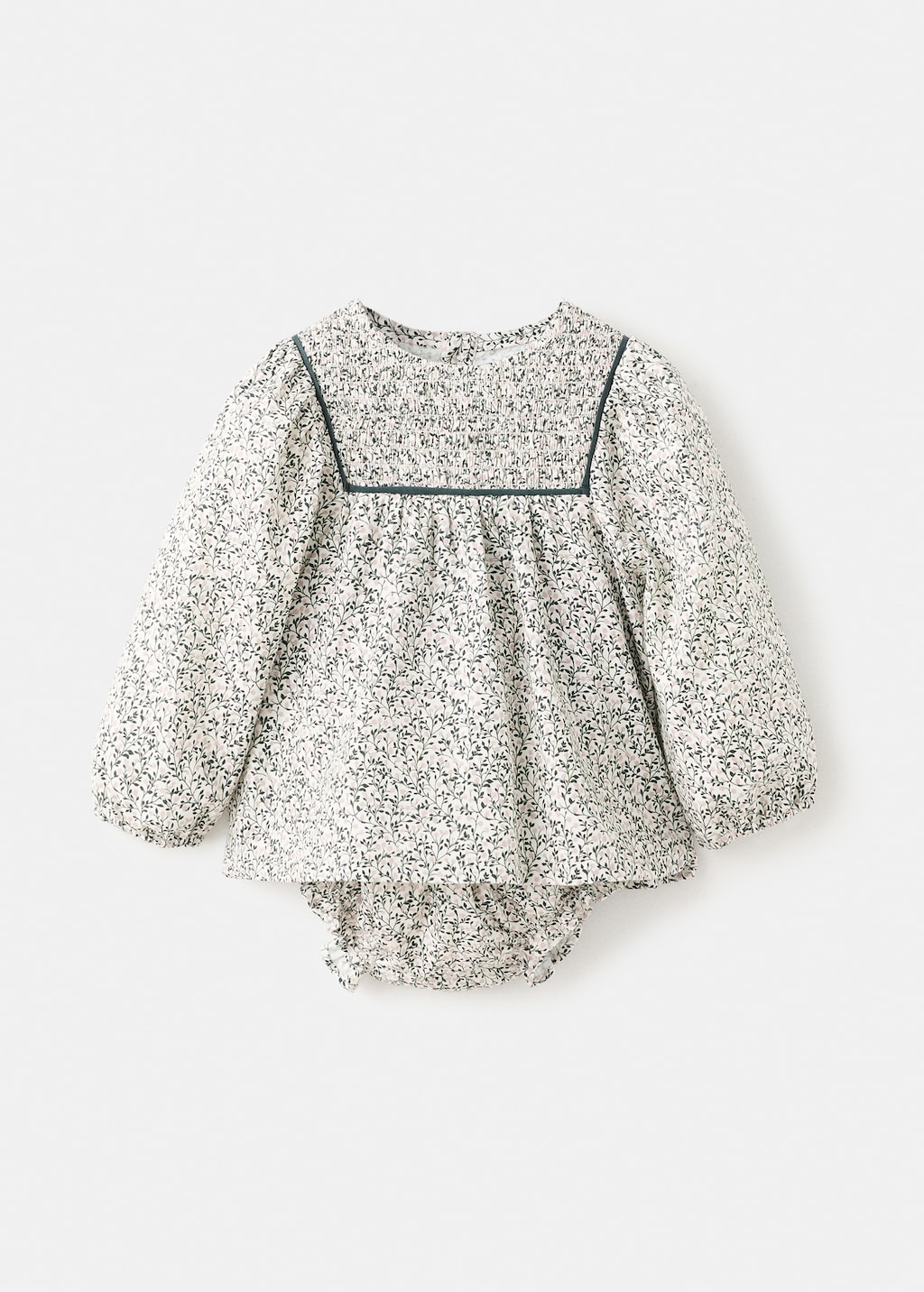 Floral dress and diaper cover