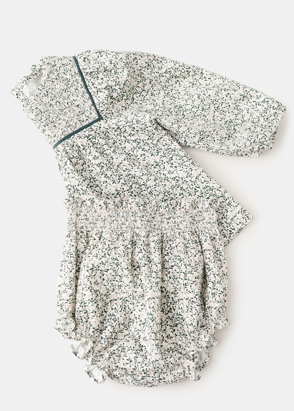 Floral dress and diaper cover