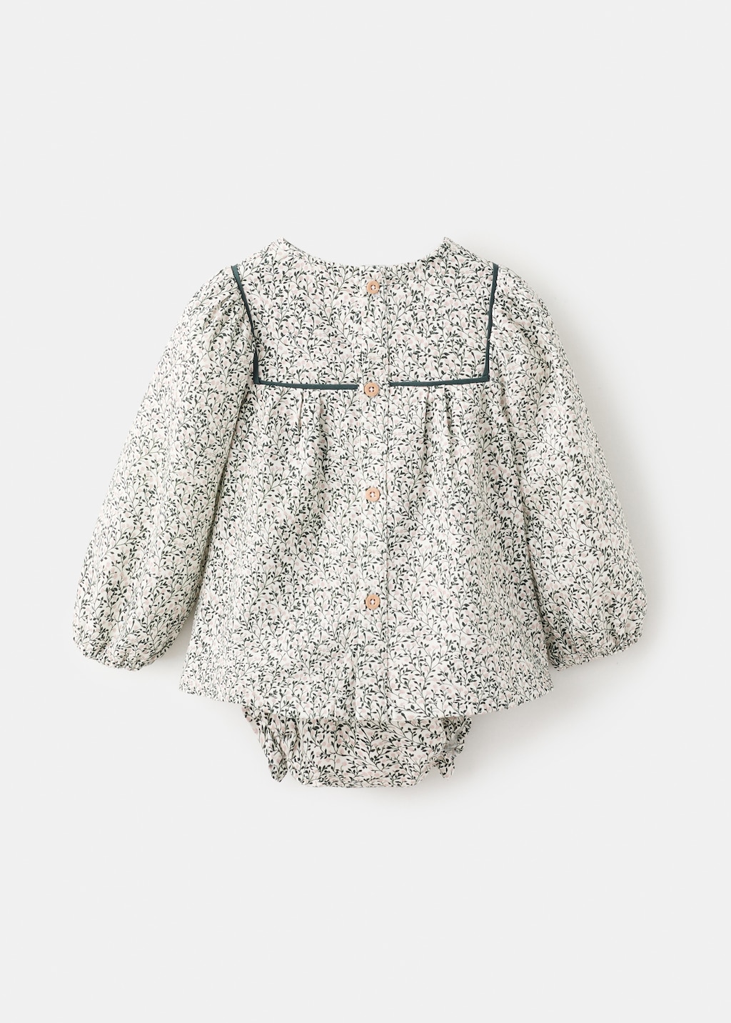 Floral dress and diaper cover