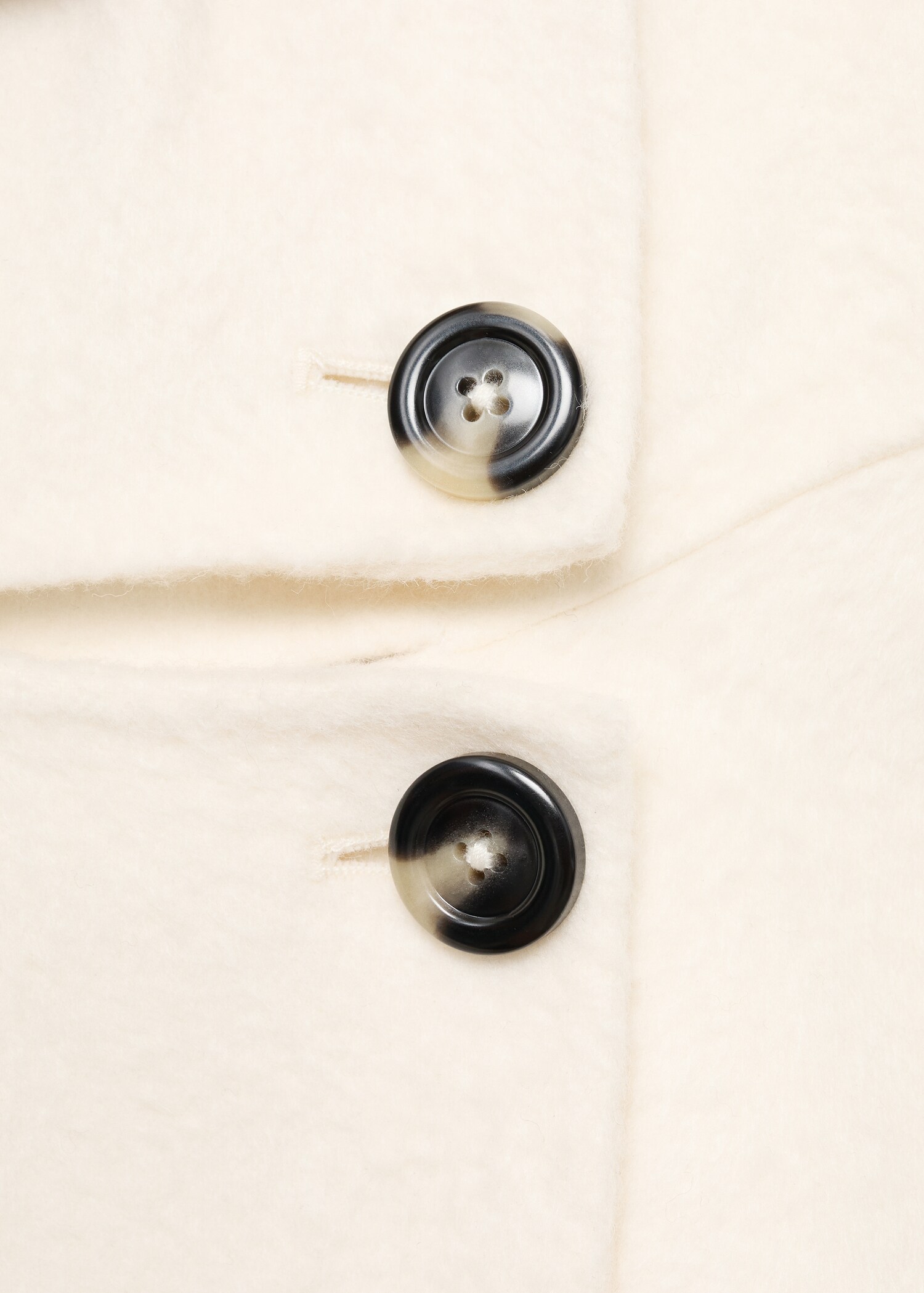 Wool funnel neck coat - Details of the article 8