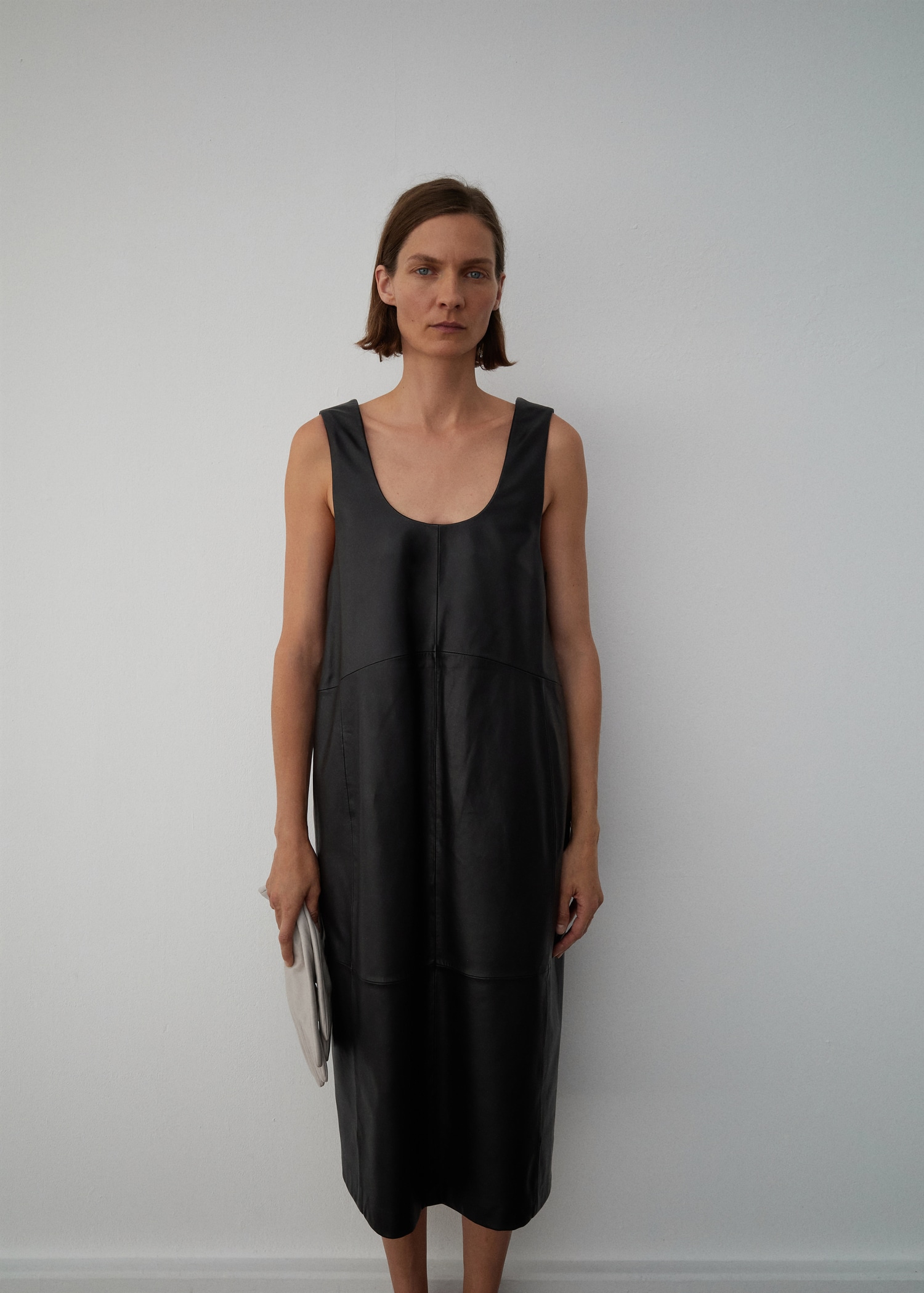 100% leather midi-dress Women MANGO Malawi - Main Image
