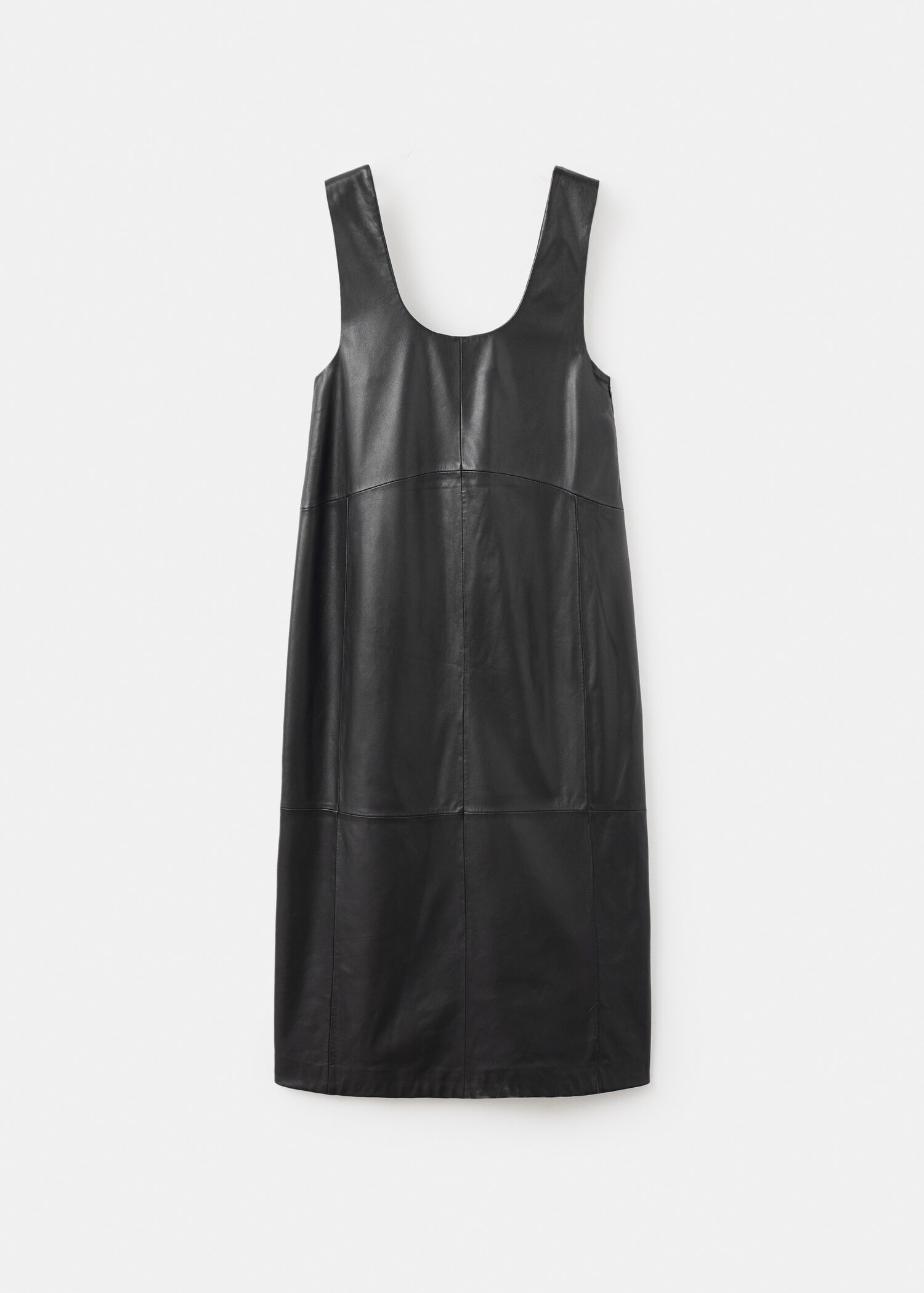 Leather midi-dress - Article without model