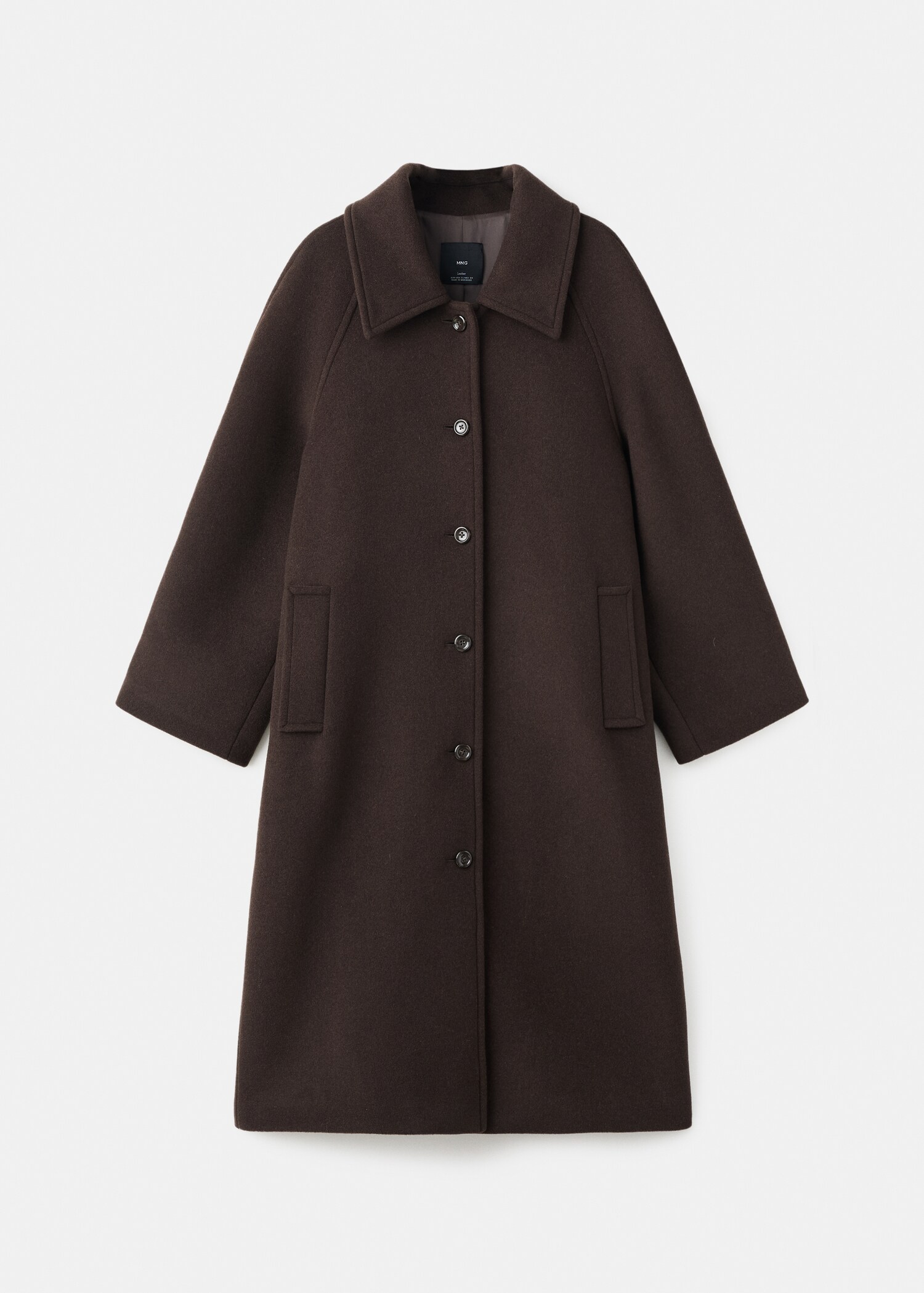 Buttoned wool coat - Article without model