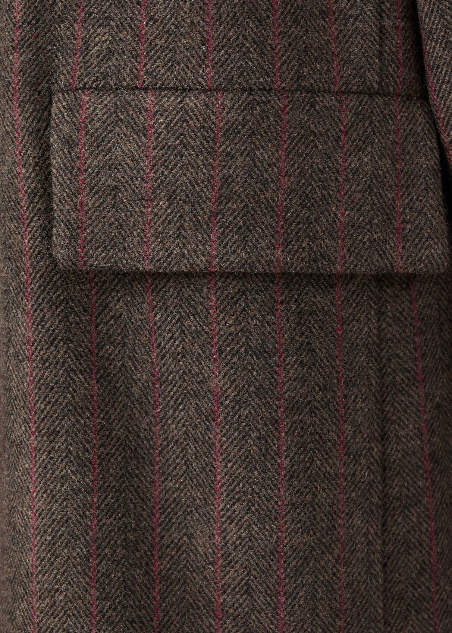 Striped woollen suit jacket - Details of the article 0