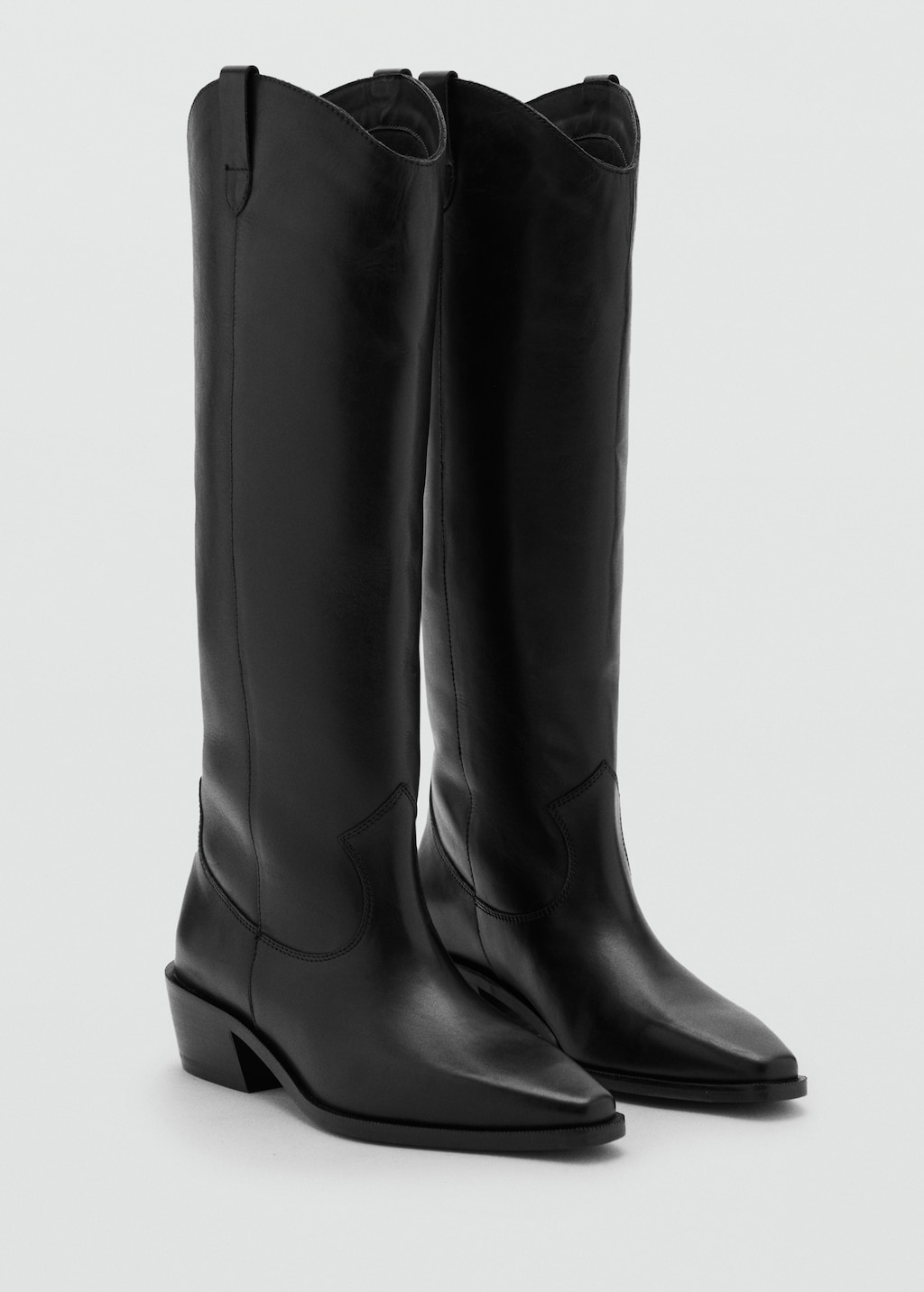 Leather high boots