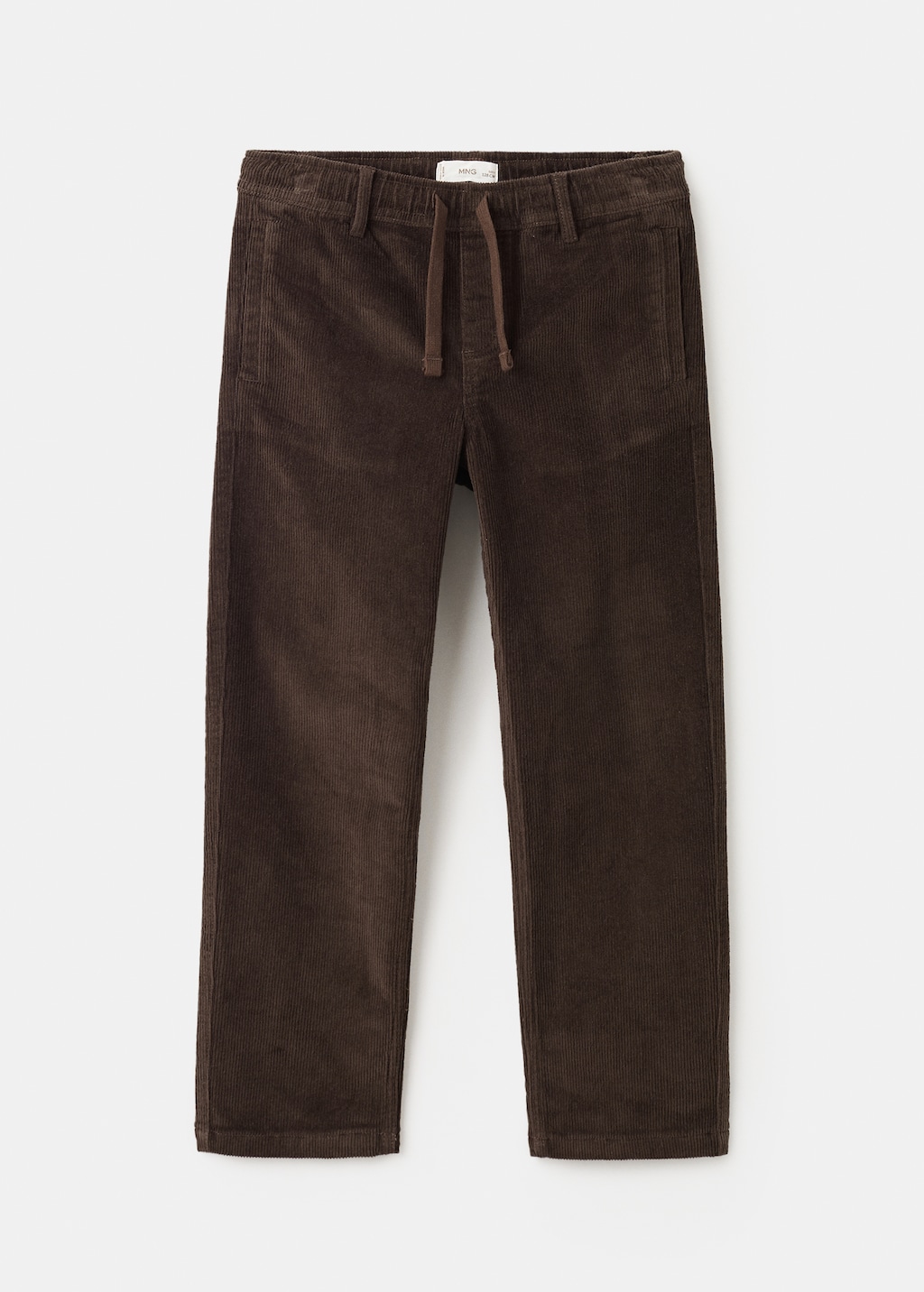 Straight-leg corduroy pants