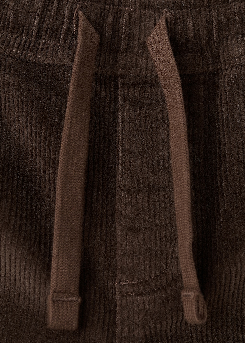 Straight-leg corduroy pants