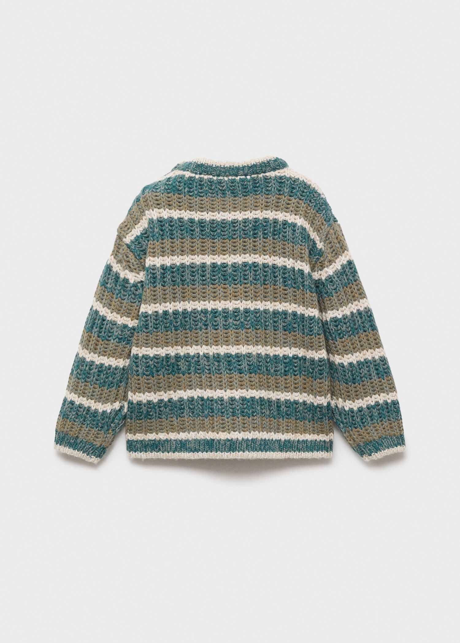 Knit striped sweater - Reverse of the article
