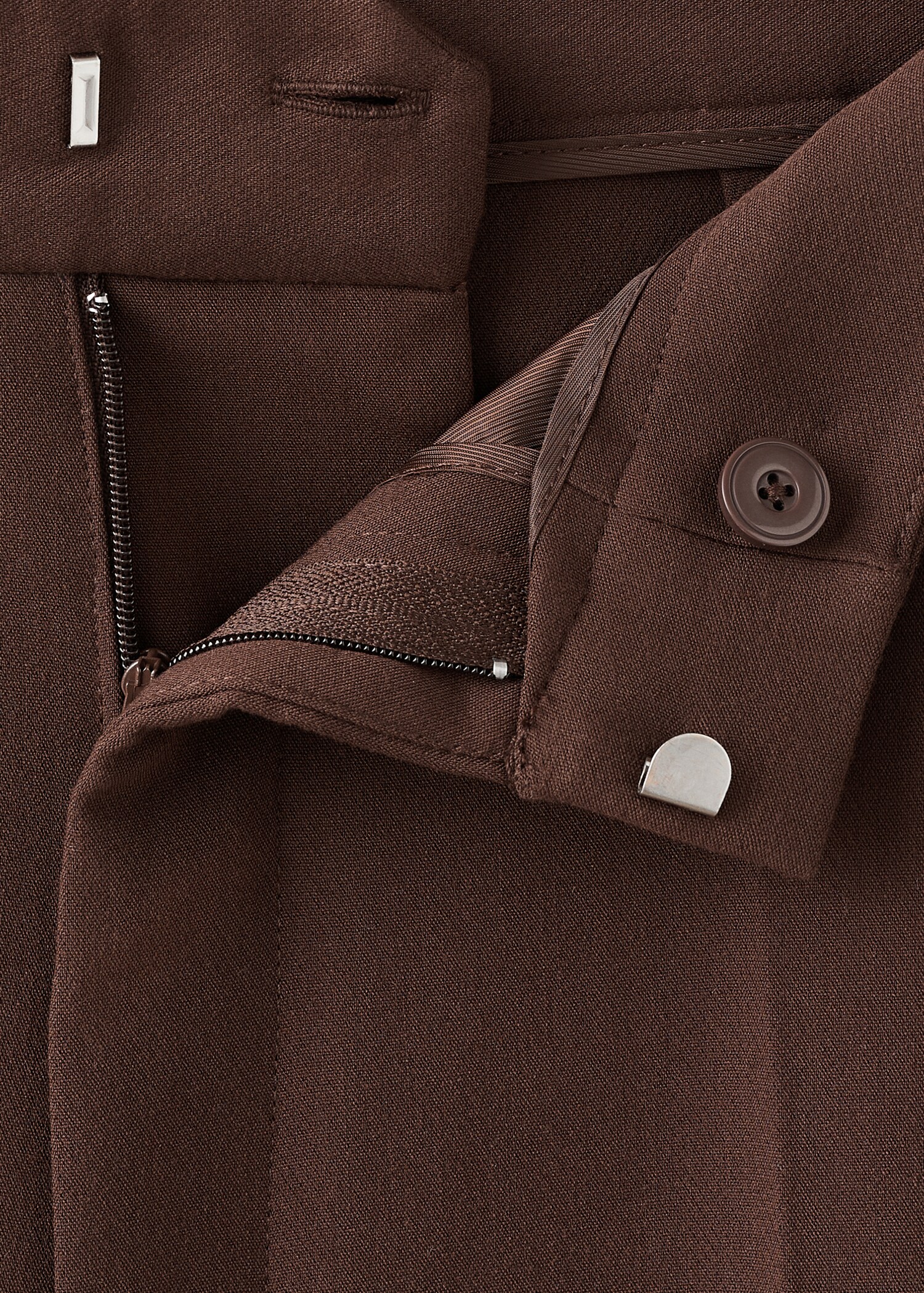 High-waist straight trousers - Details of the article 0
