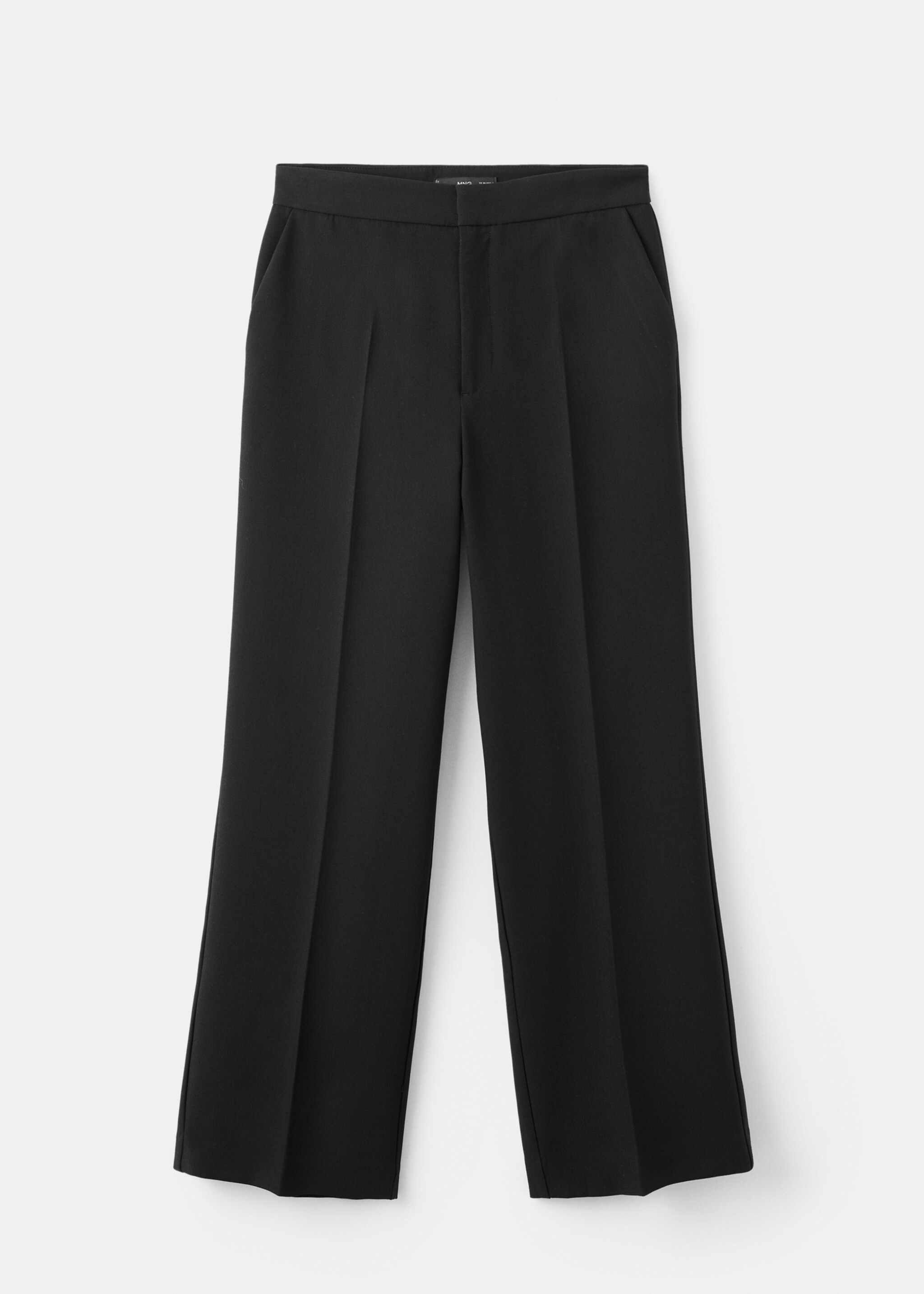 Rechte high-waist broek - Artikel zonder model, Zwart. Ref: 17096743-00.