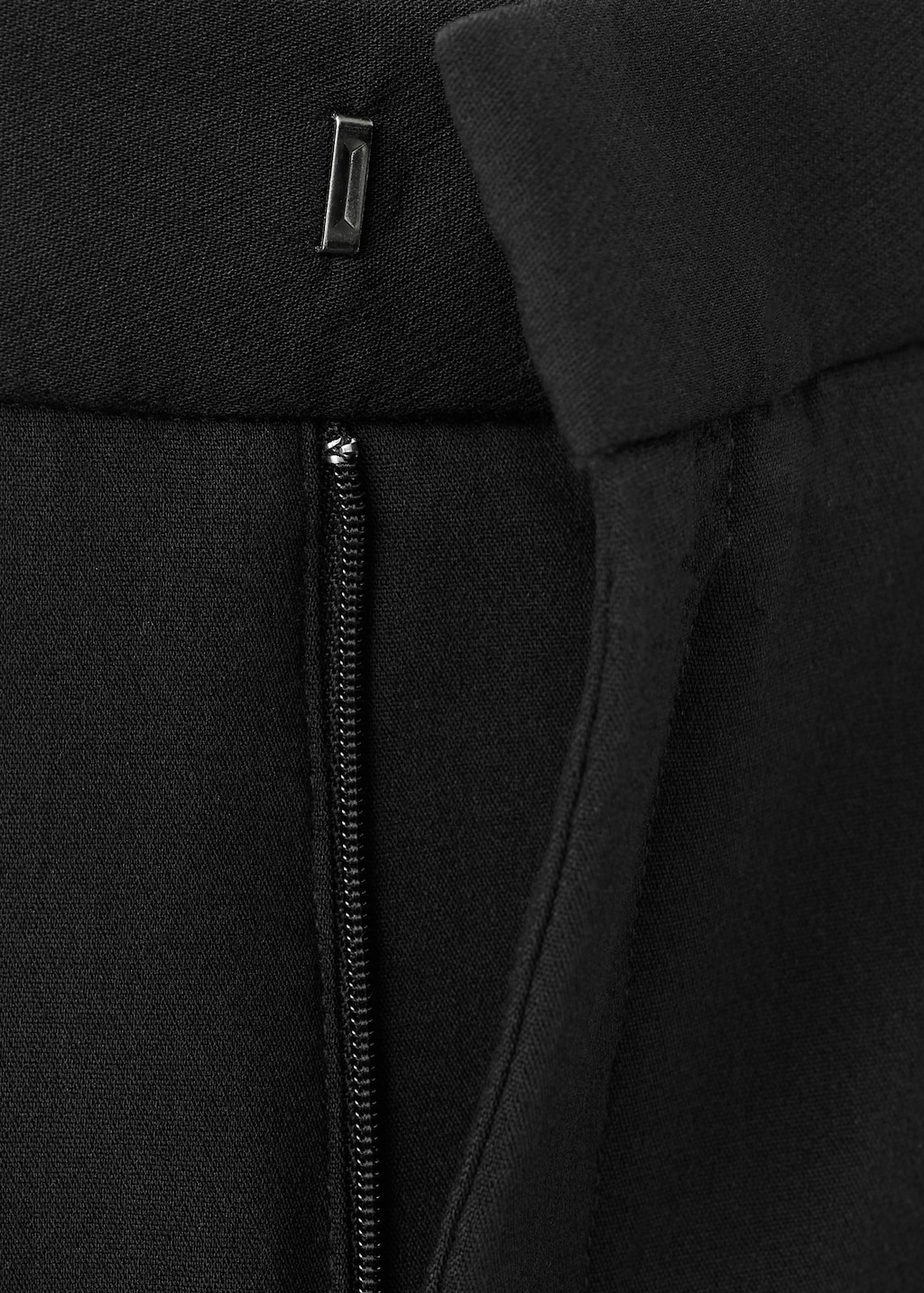 High-waist straight pants