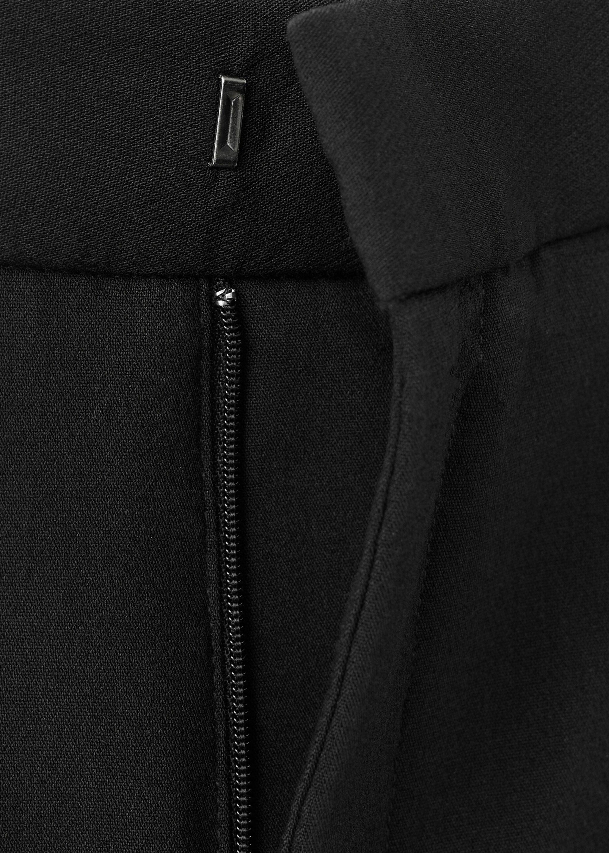 Rechte high-waist broek - Detail van het artikel 0, Zwart. Ref: 17096743-00.