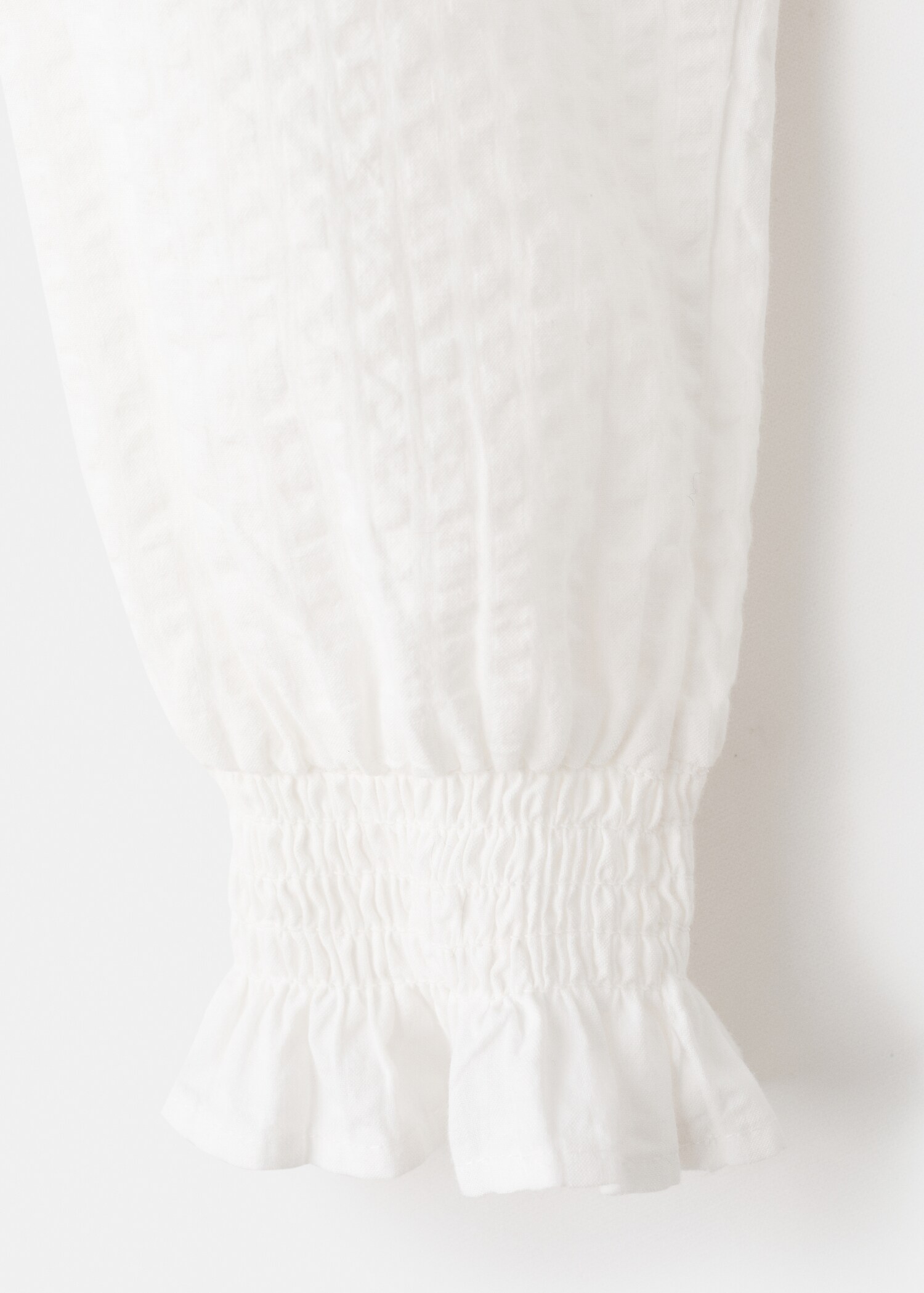 Textured cotton blouse - Details of the article 0