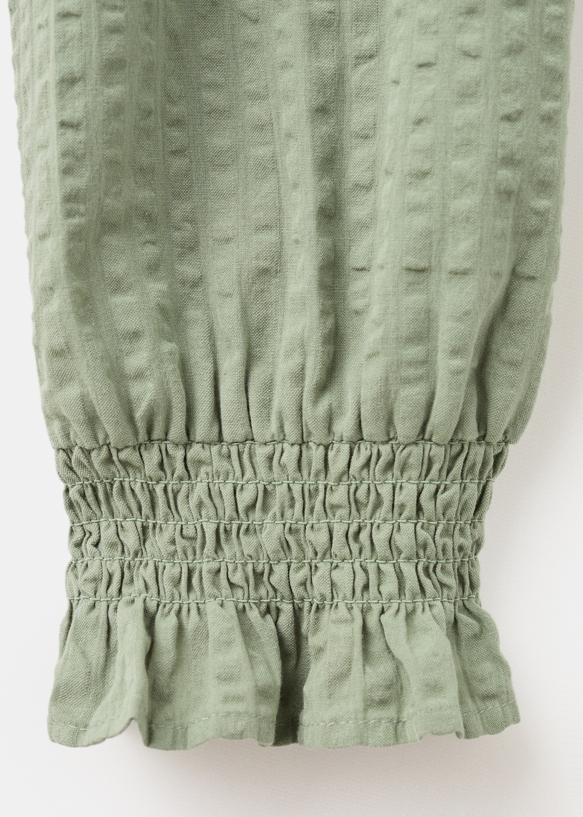 Blouse texturée coton - Détail de l'article 0, Kaki. Ref: 17097121-00.