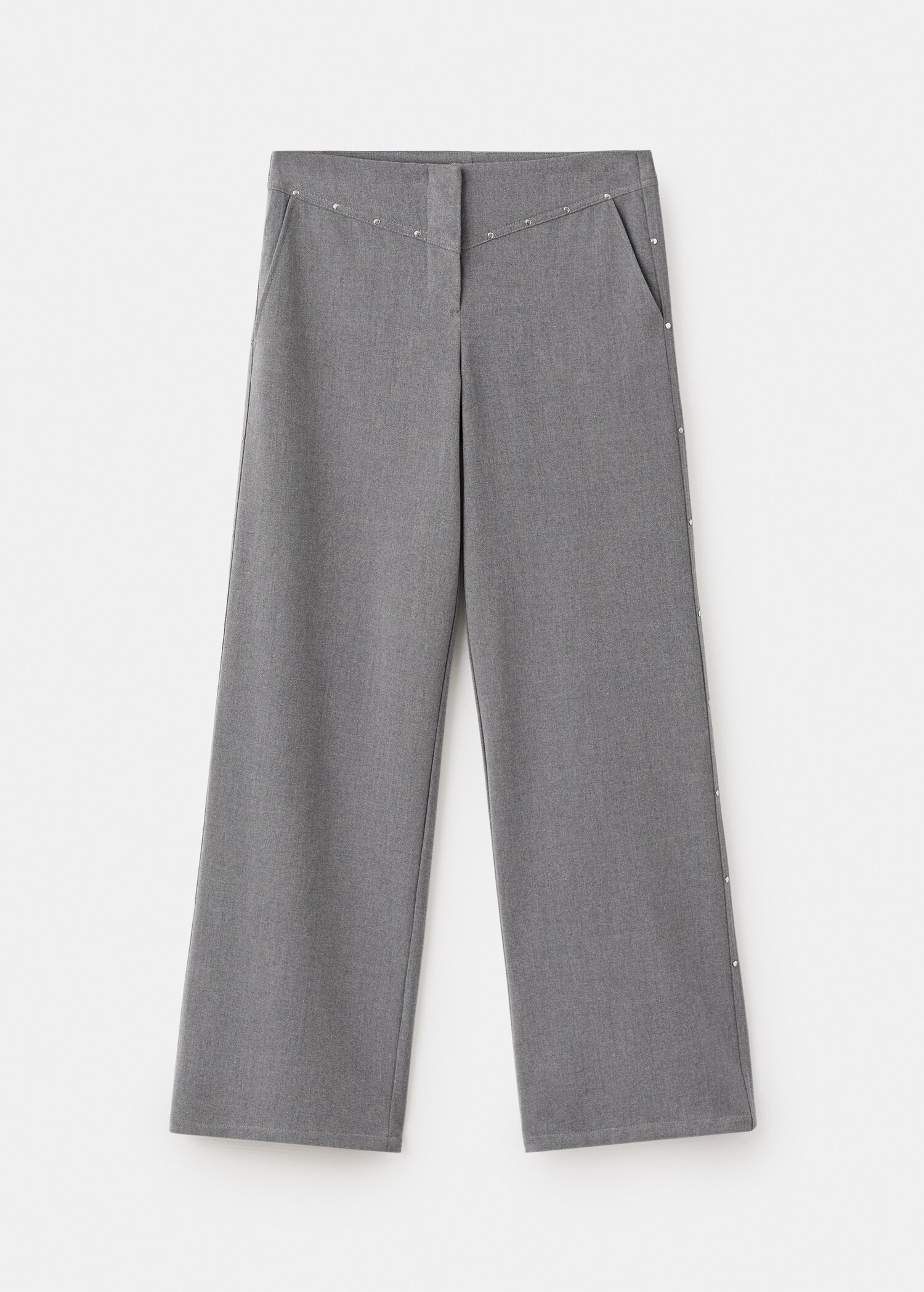 Low-waist studded trousers - Article without model