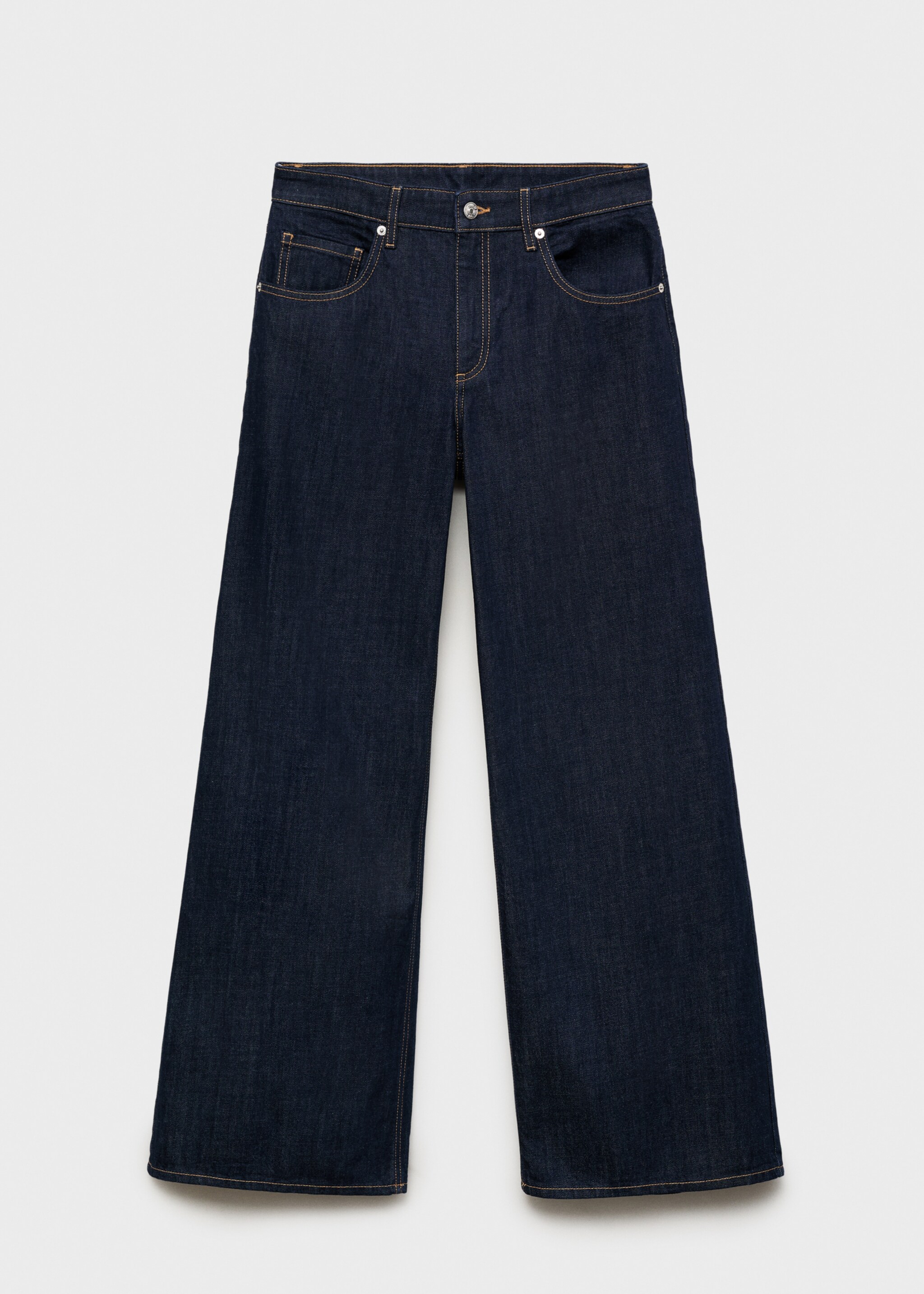 Low-rise wide-leg jeans - Article without model, Open Blue. Ref: 17097125-00.