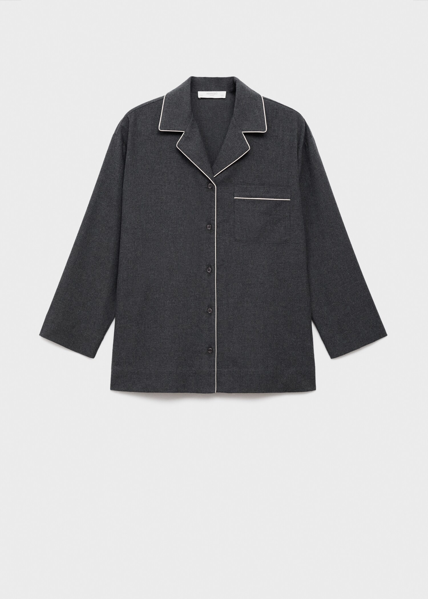 Camisa algodón franela vivo contratono - Artículo sin modelo