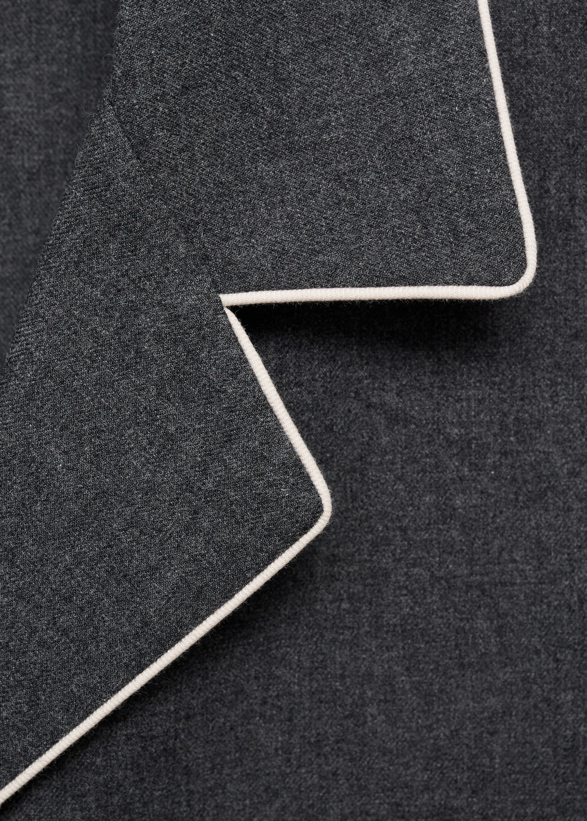 Camisa algodón franela vivo contratono - Detalle del artículo 8, Gris antracita. Ref: 17097127-00.