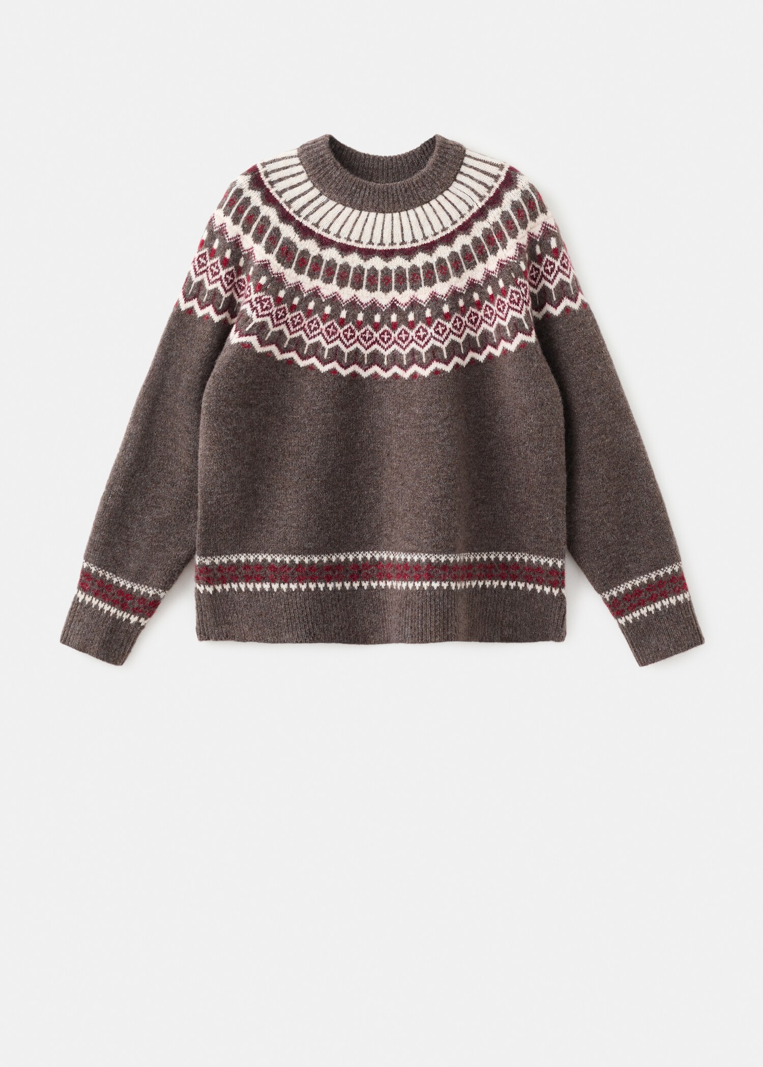 Jacquard pyjamas with round neck - Article without model