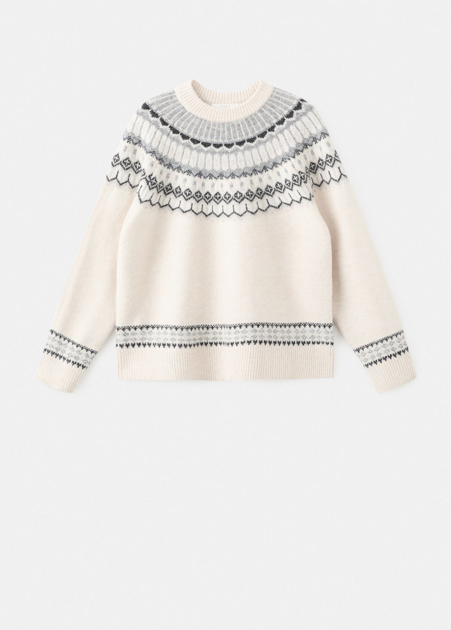 Jacquard pyjamas with round neck - Article without model