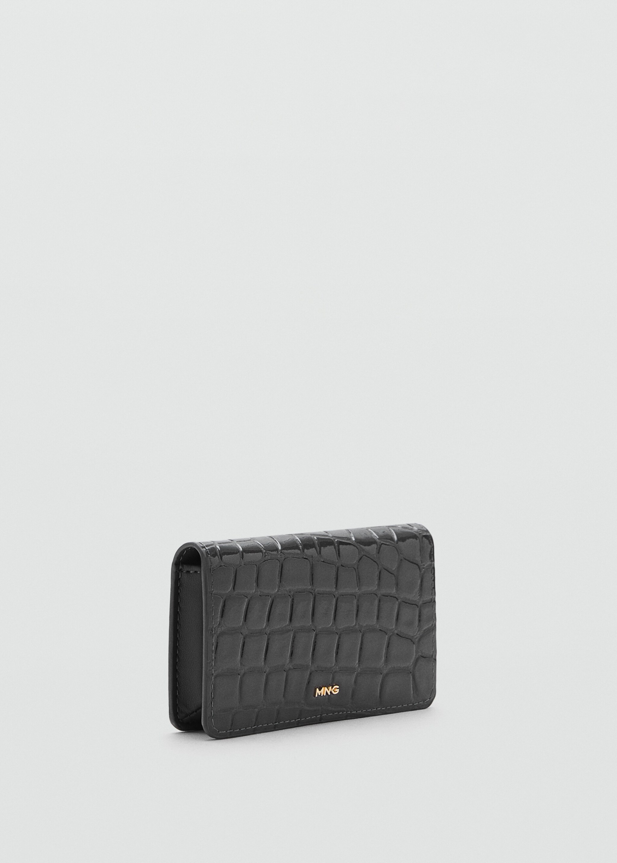 Small crocodile wallet - Medium plane, Grey. Ref: 17097129-00.