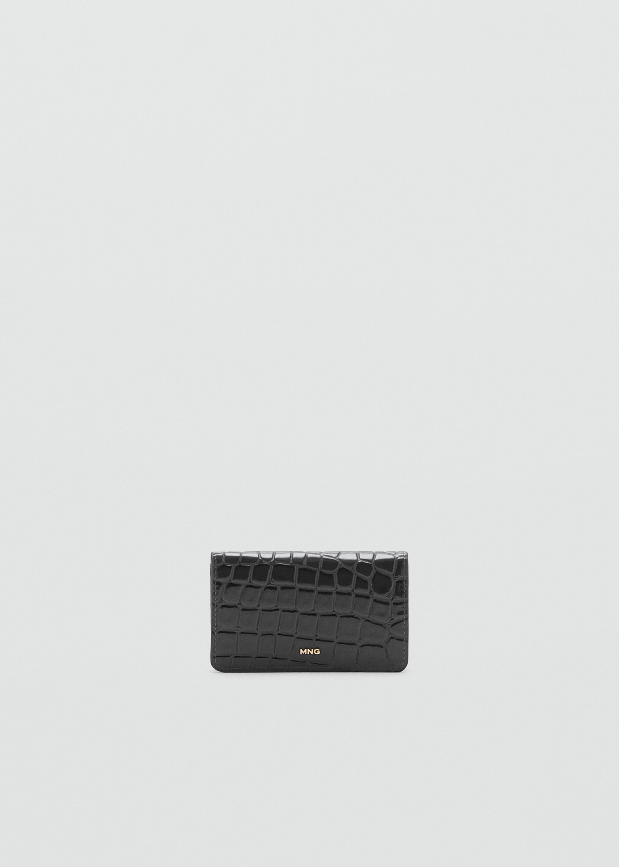 Small crocodile wallet - Article without model, Grey. Ref: 17097129-00.