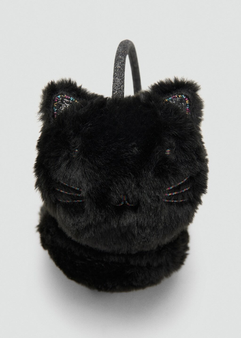 Cat fur-effect earmuffs