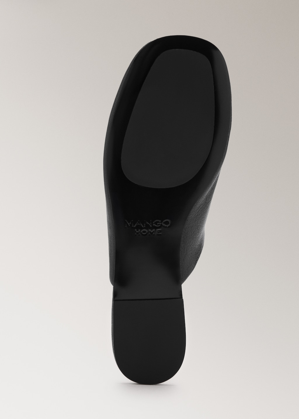 Leather mule slippers