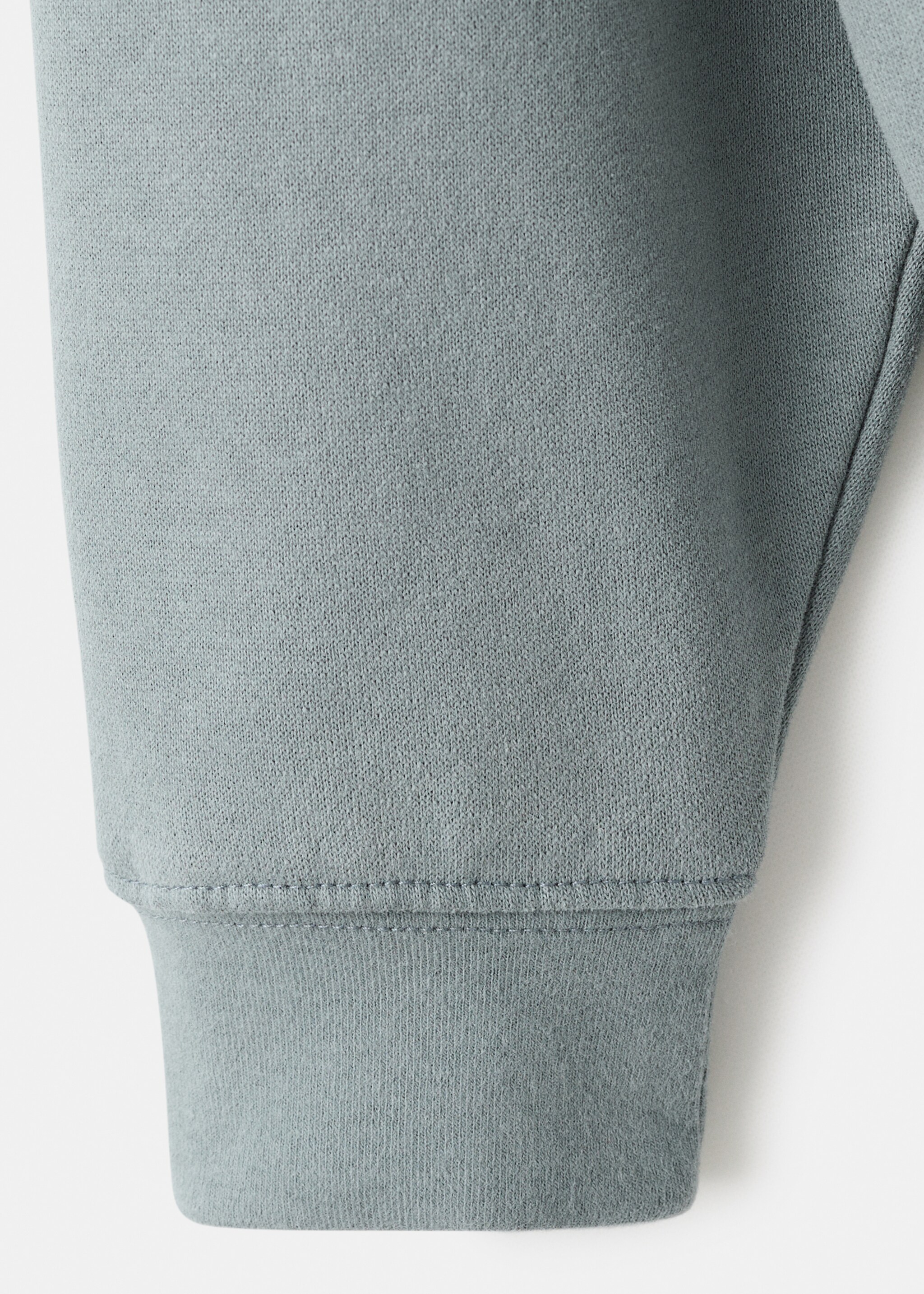 Printed cotton sweatshirt - Details of the article 8, Green. Ref: 17097134-00.