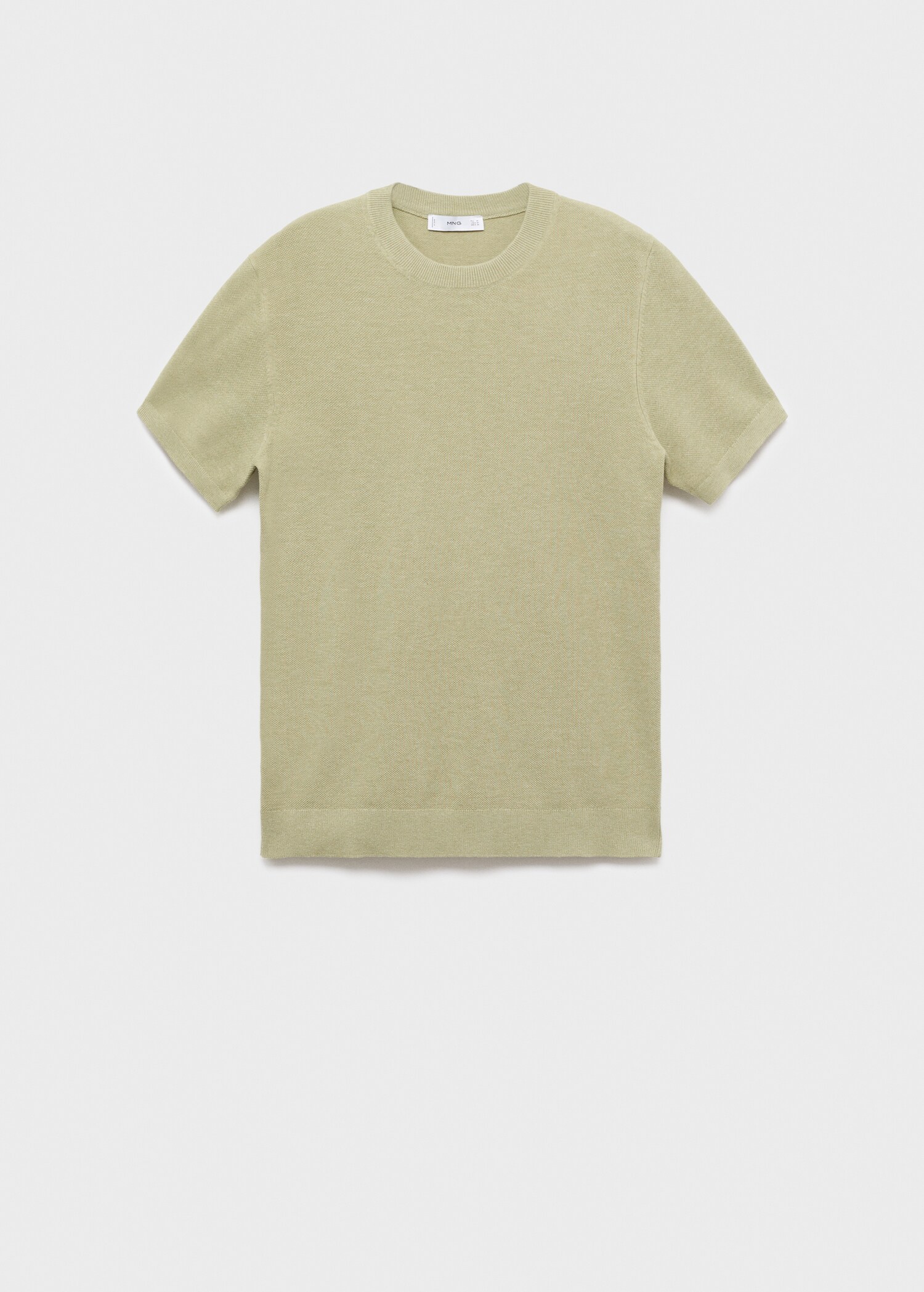 Cotton fine-knit t-shirt - Article without model