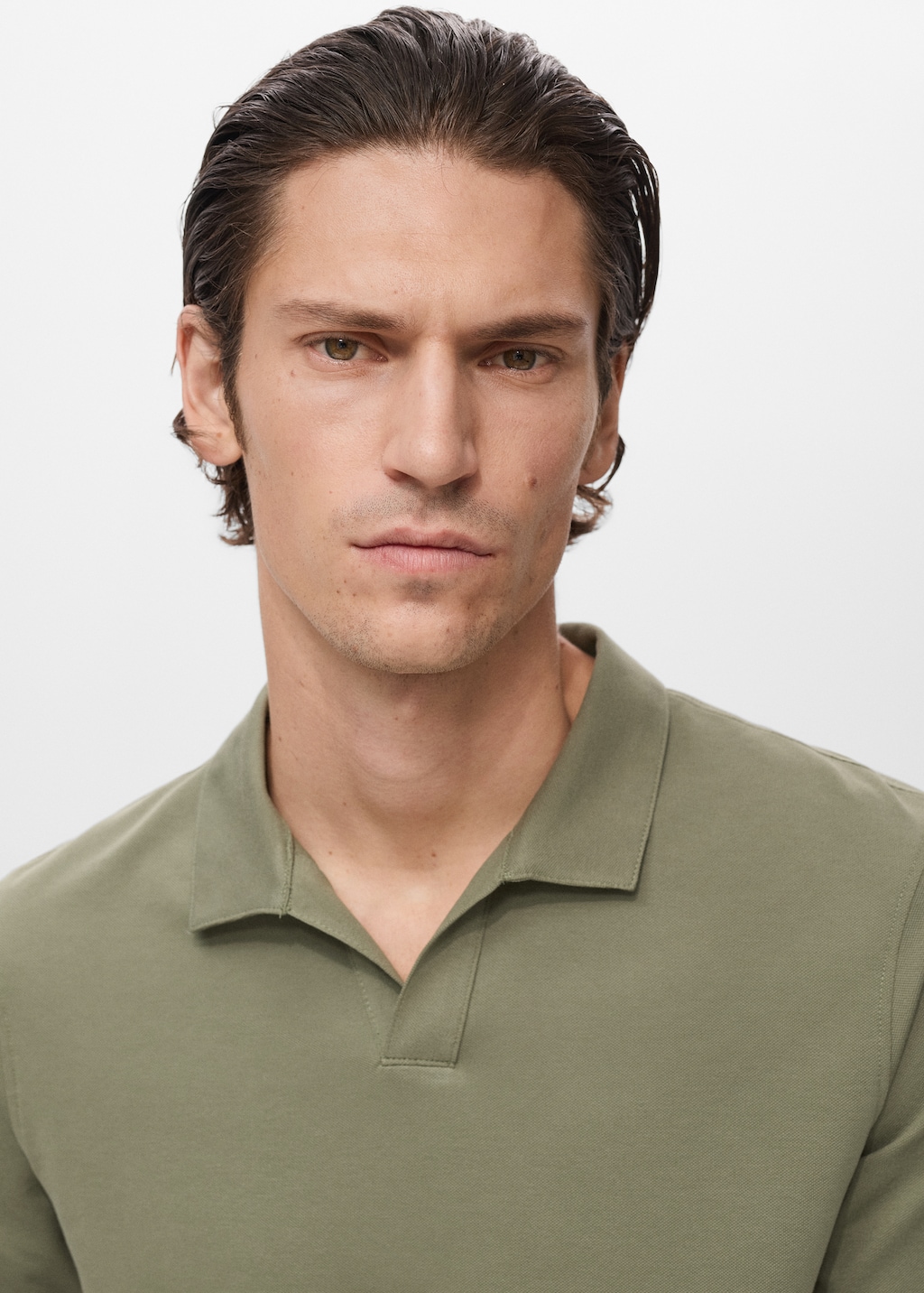Cotton piqué polo shirt