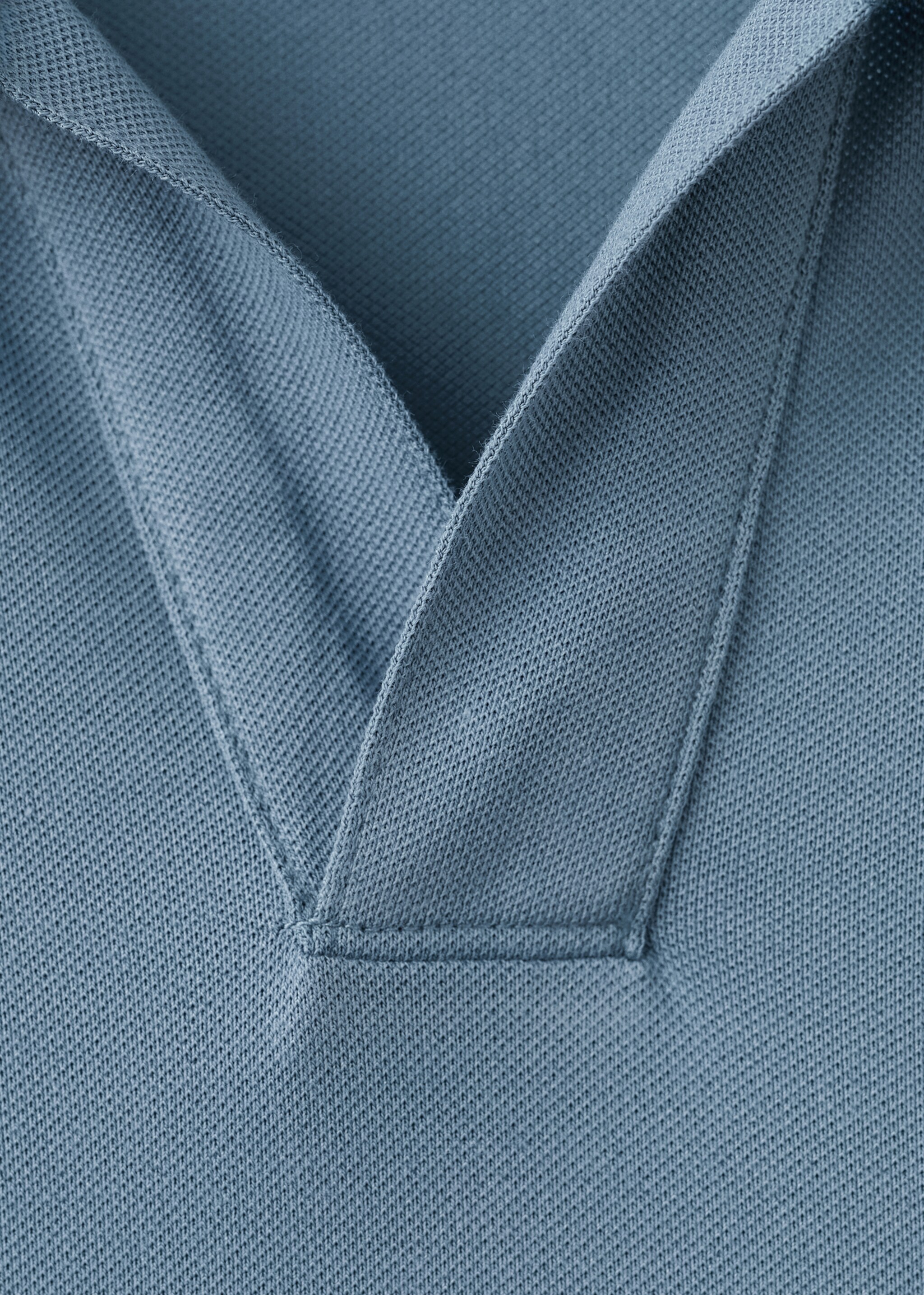 Polo shirt tagah-h - Details of the article 8, Indigo Blue. Ref: 17097766-00.