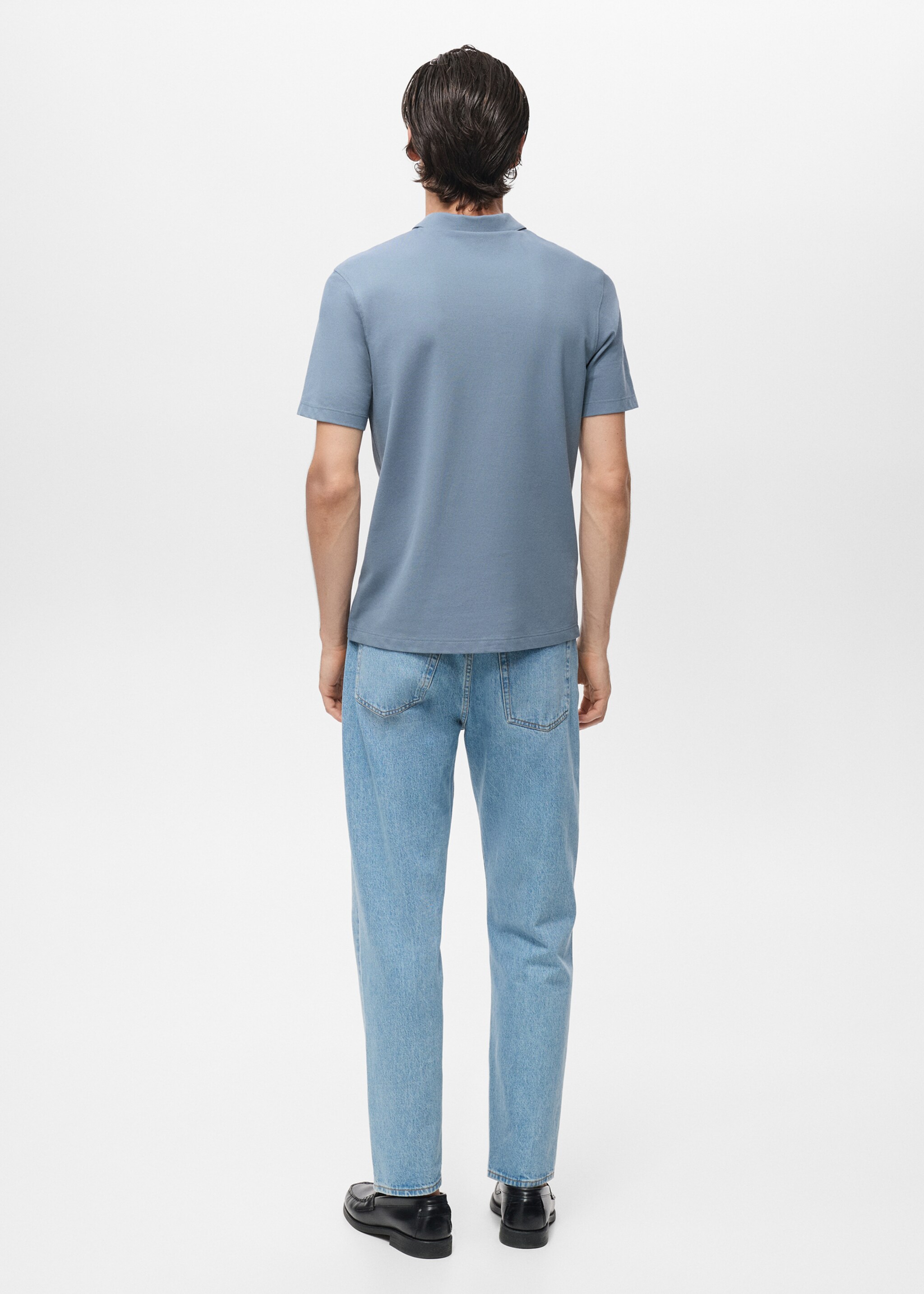 Polo shirt tagah-h - Reverse of the article, Indigo Blue. Ref: 17097766-00.