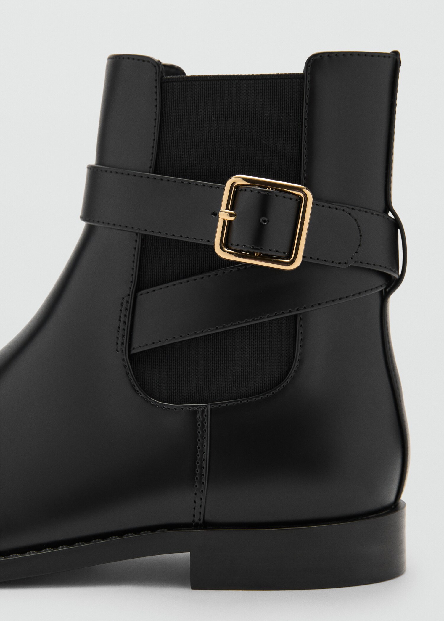 Bottines boucle empiècement élastique - Détail de l'article 1