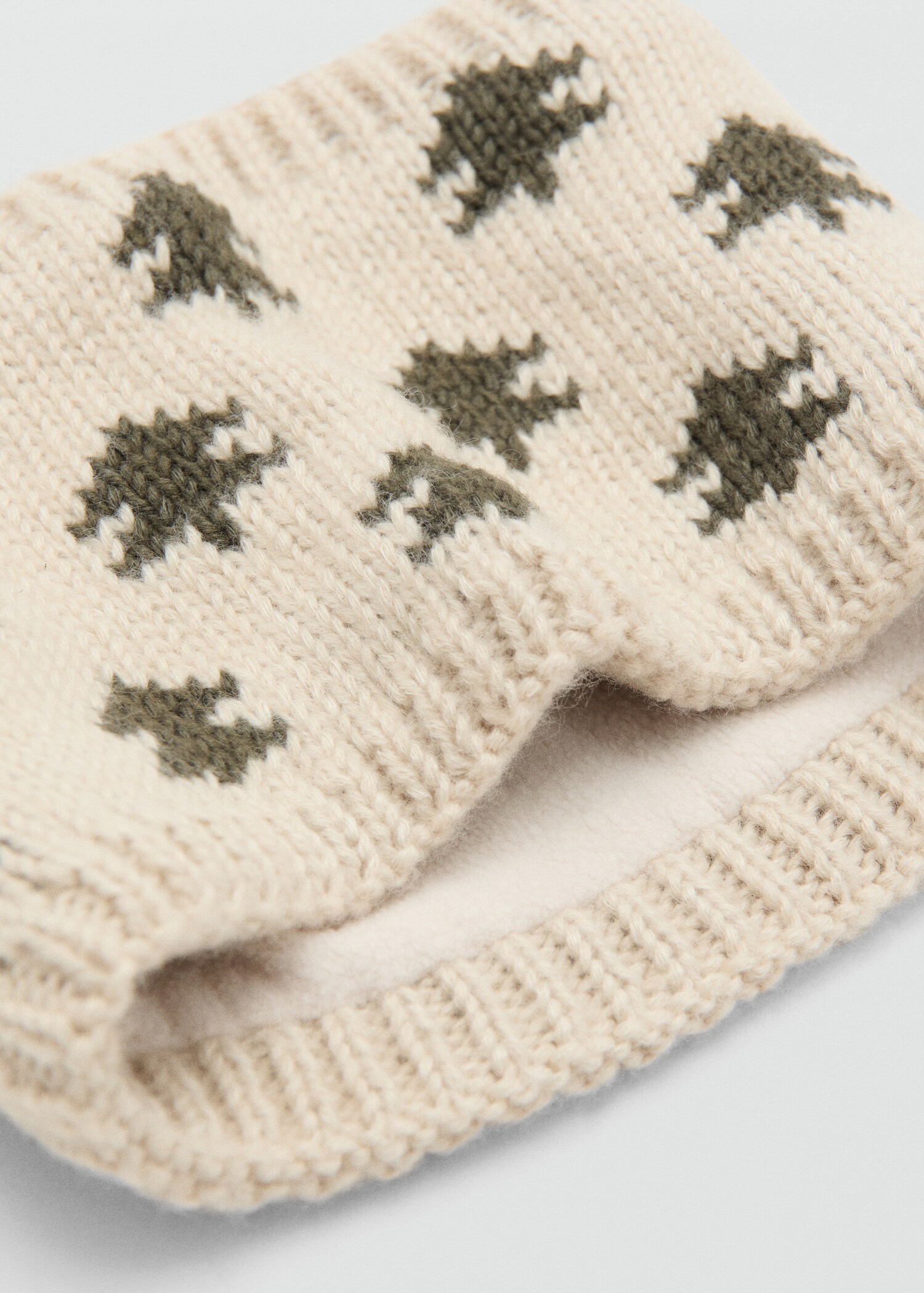 Embroidered knit scarf - Medium plane
