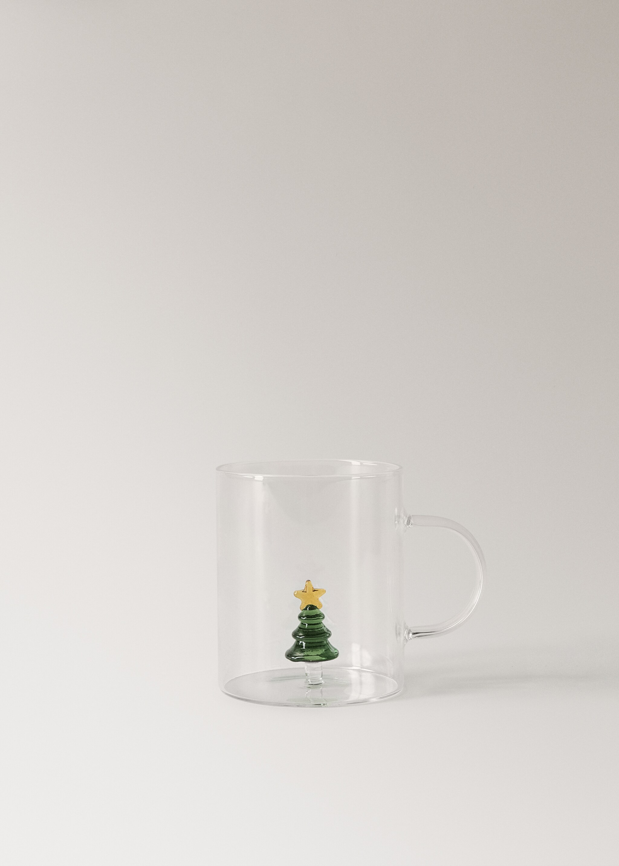 Borosilicate tree mug - Article without model, Forest Green. Ref: 17097777-00.
