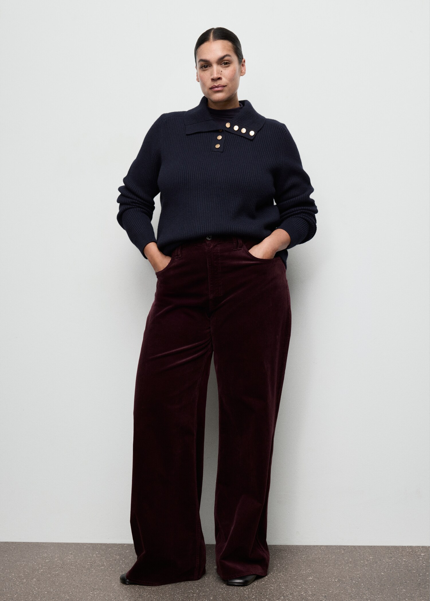 Wide-leg corduroy jeans - Details of the article 3