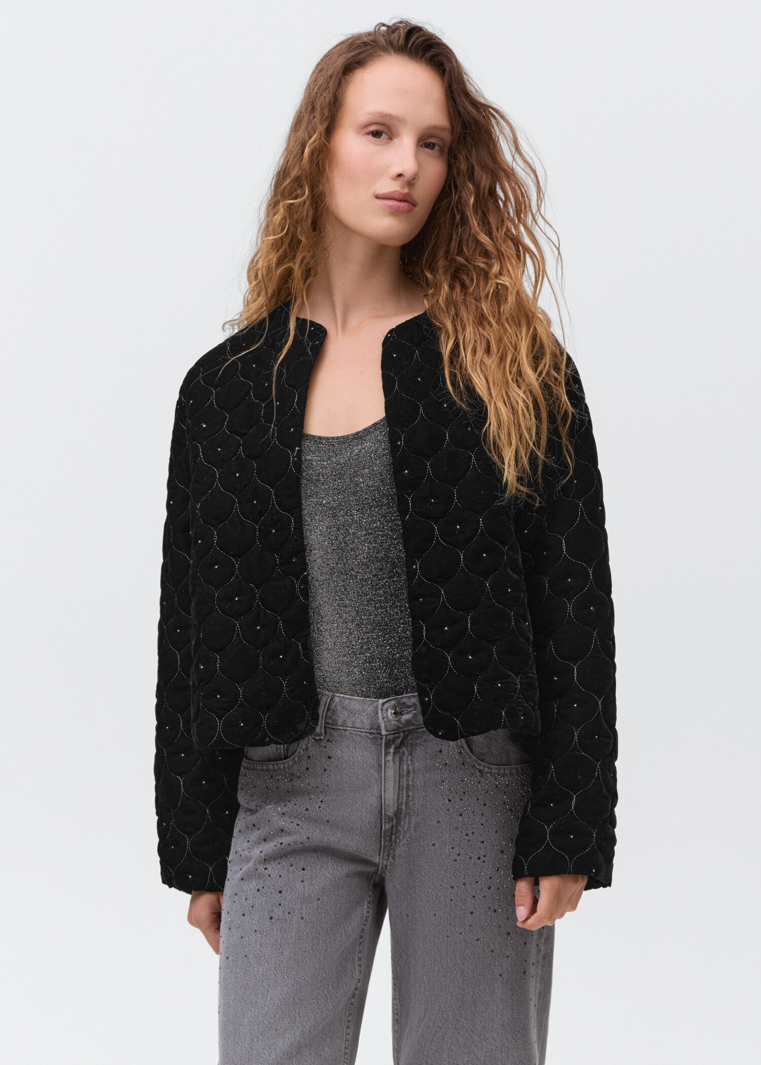Beaded velvet jacket - Details of the article 2