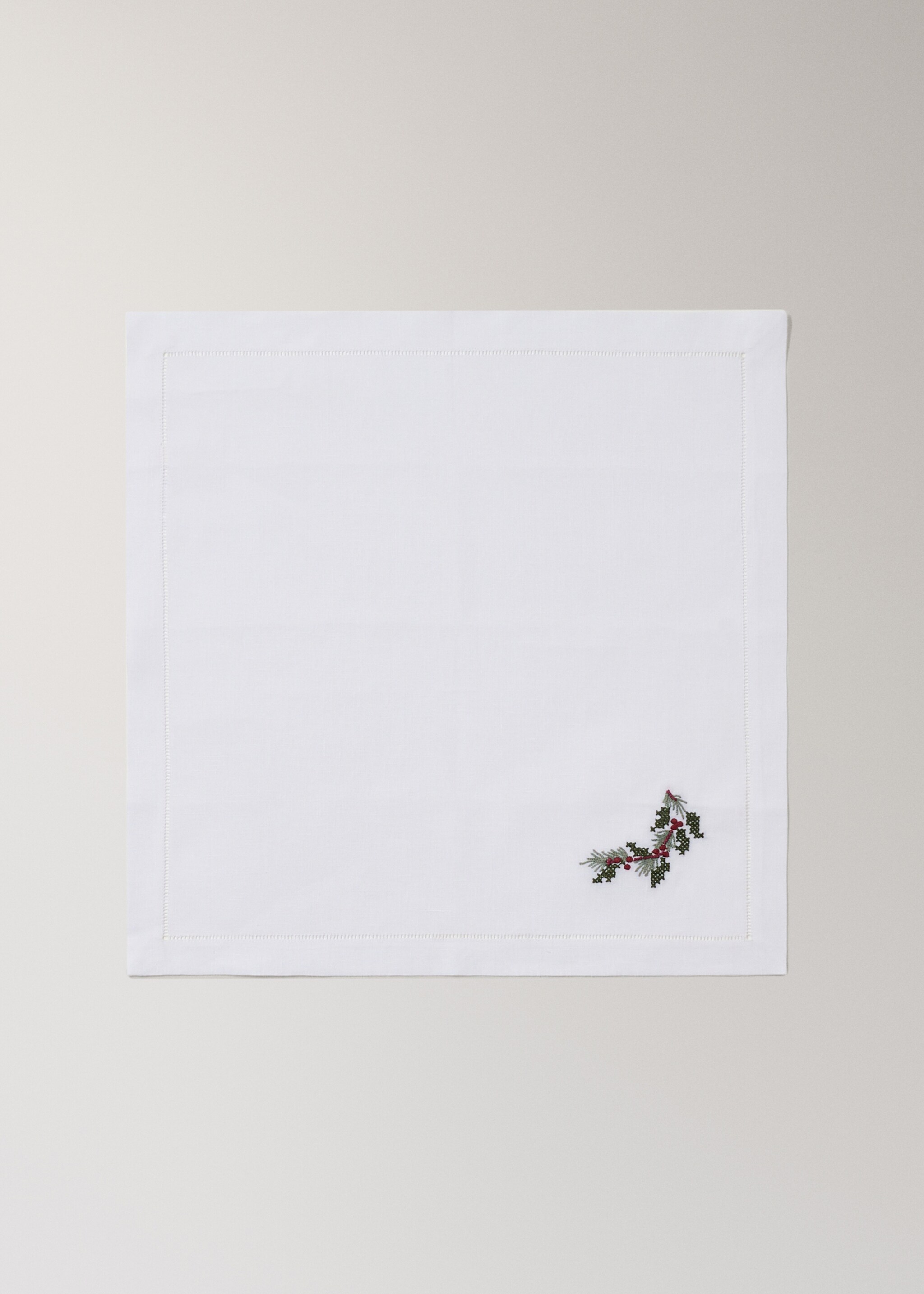 Cross-point napkins - Article without model, White. Ref: 17097784-00.